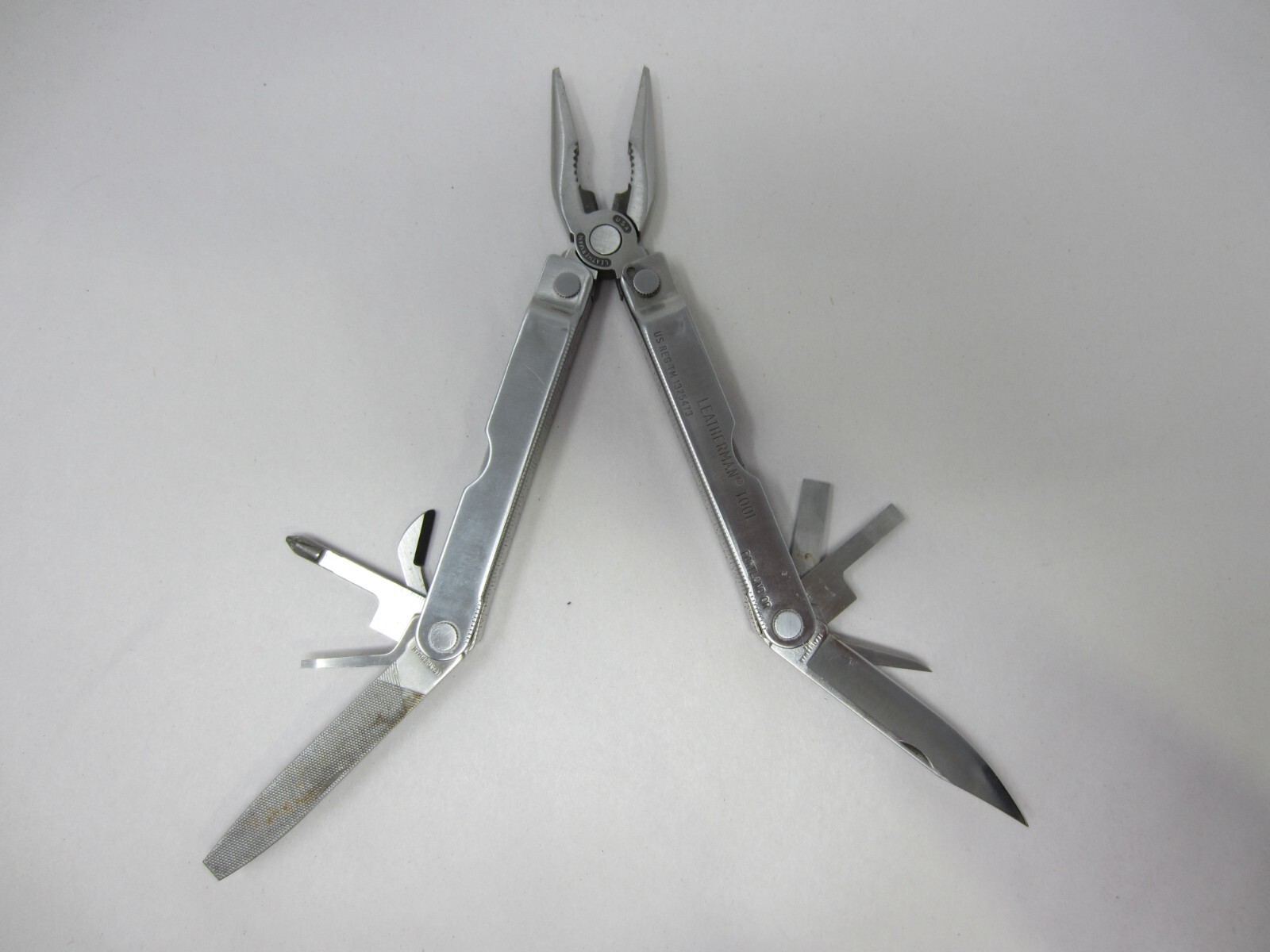 Vintage USA Stamped Leatherman PST Multi-tool 05-94 W/ Brown Leather Case