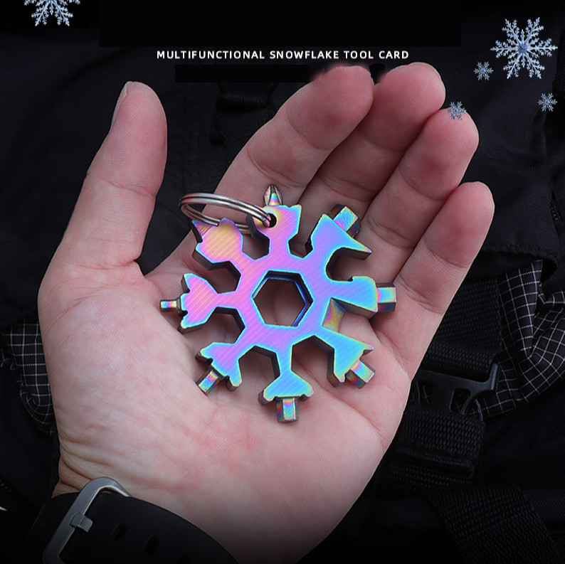 18in1 Snowflake Multitool Screwdriver Stainless Steel 181 Multitool Snow Tool Gi