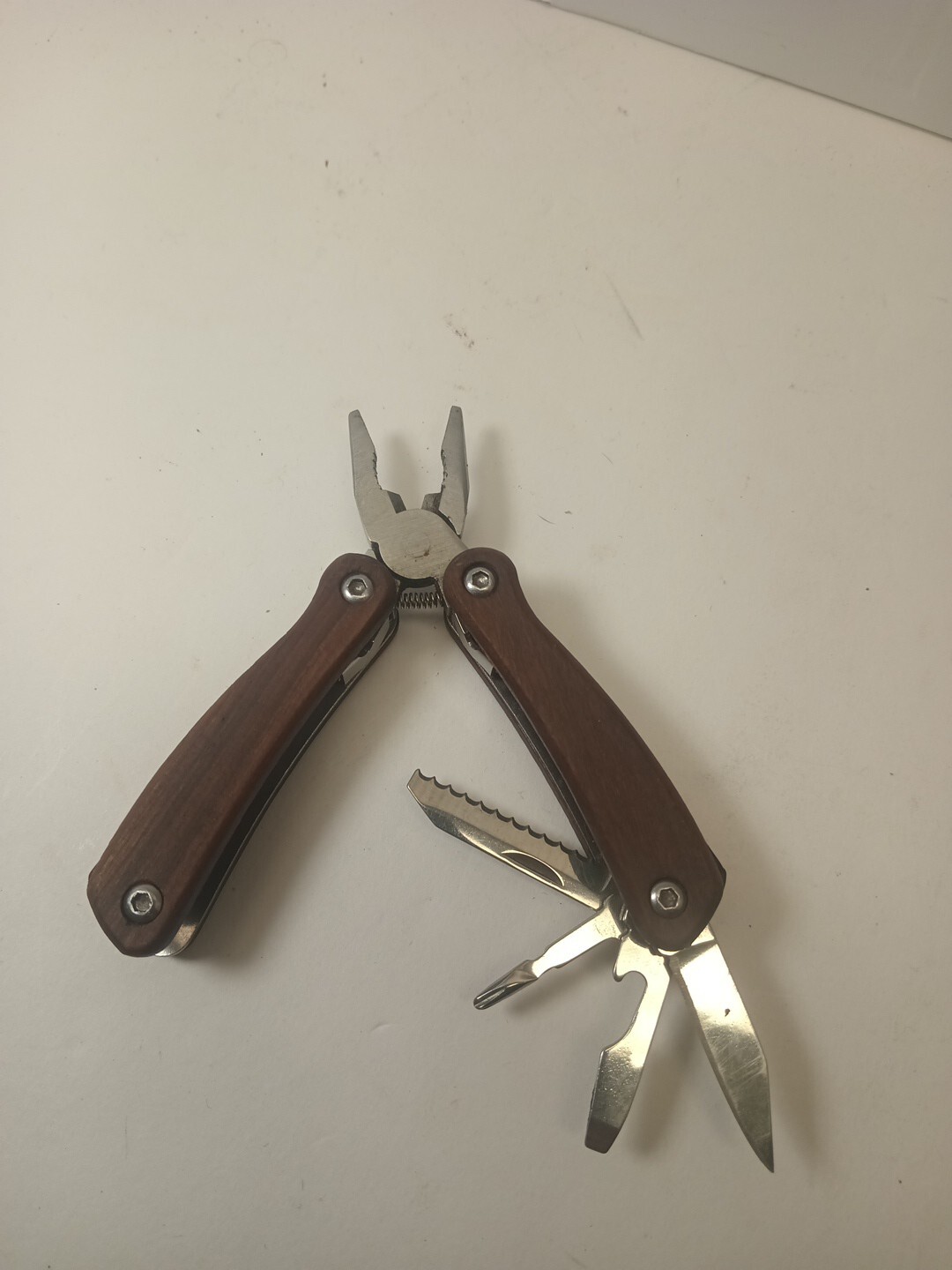 Mini Multi-Tool Pocket Pliers Wood Handle