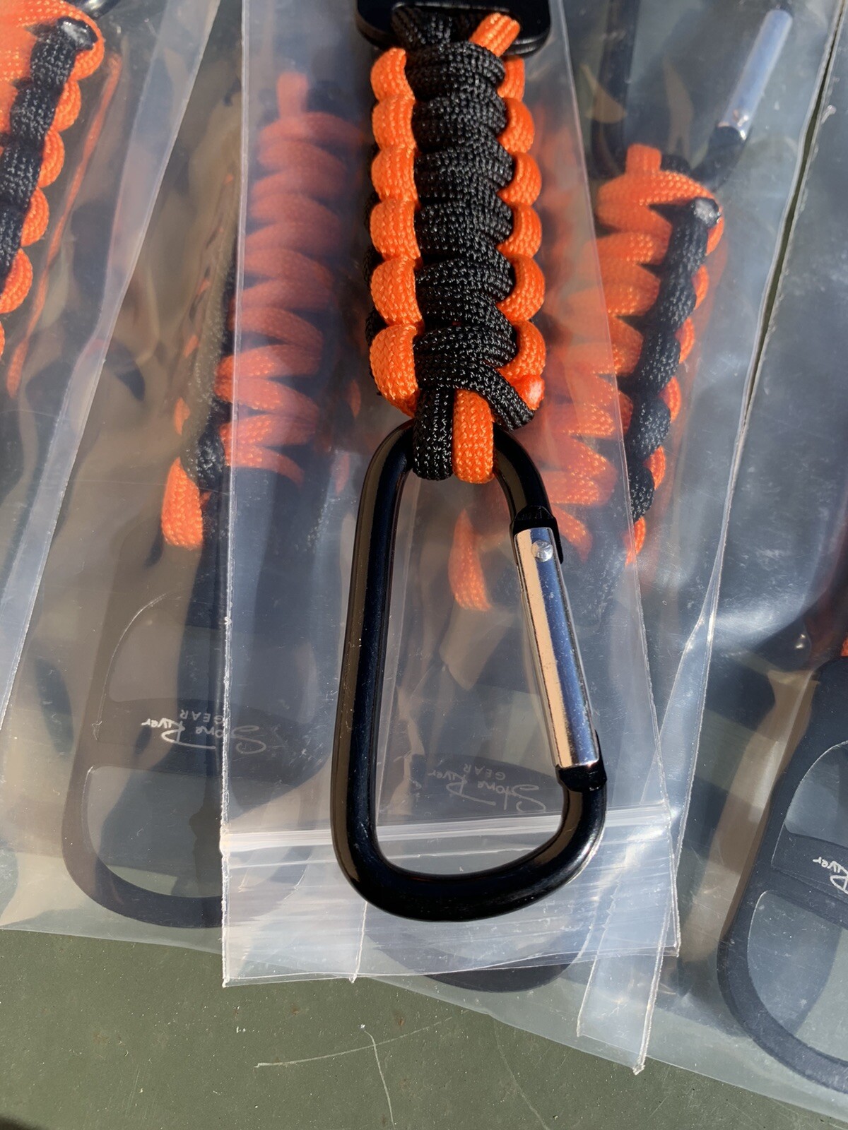 Lot 10 NEW Stone River Gear Paracord Keychain With Bottle Opener & Carabiner