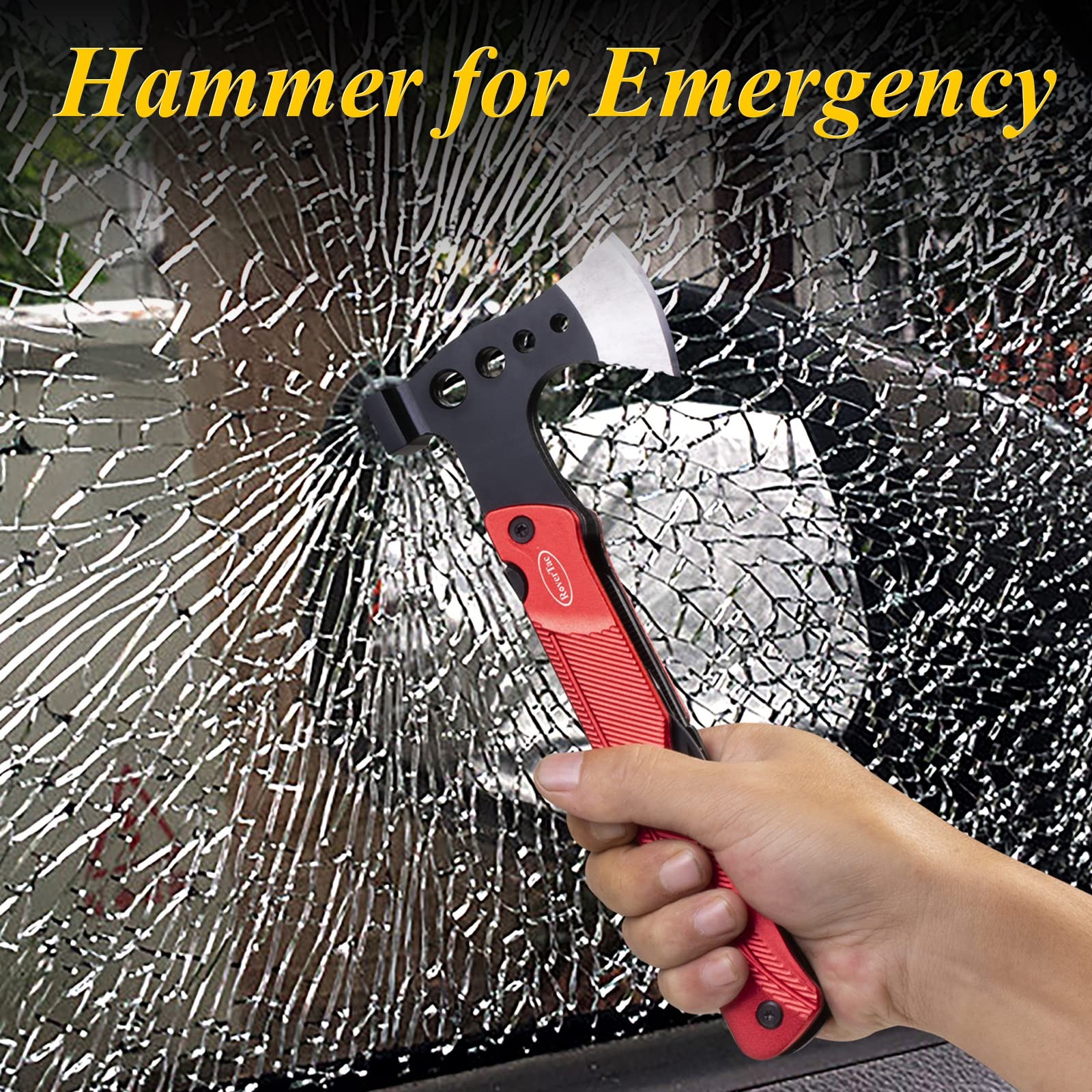 Camping Hatchet Multitool Axe Survival Gear, 14-in-1 Multi Tool Axe Hammer Kn…