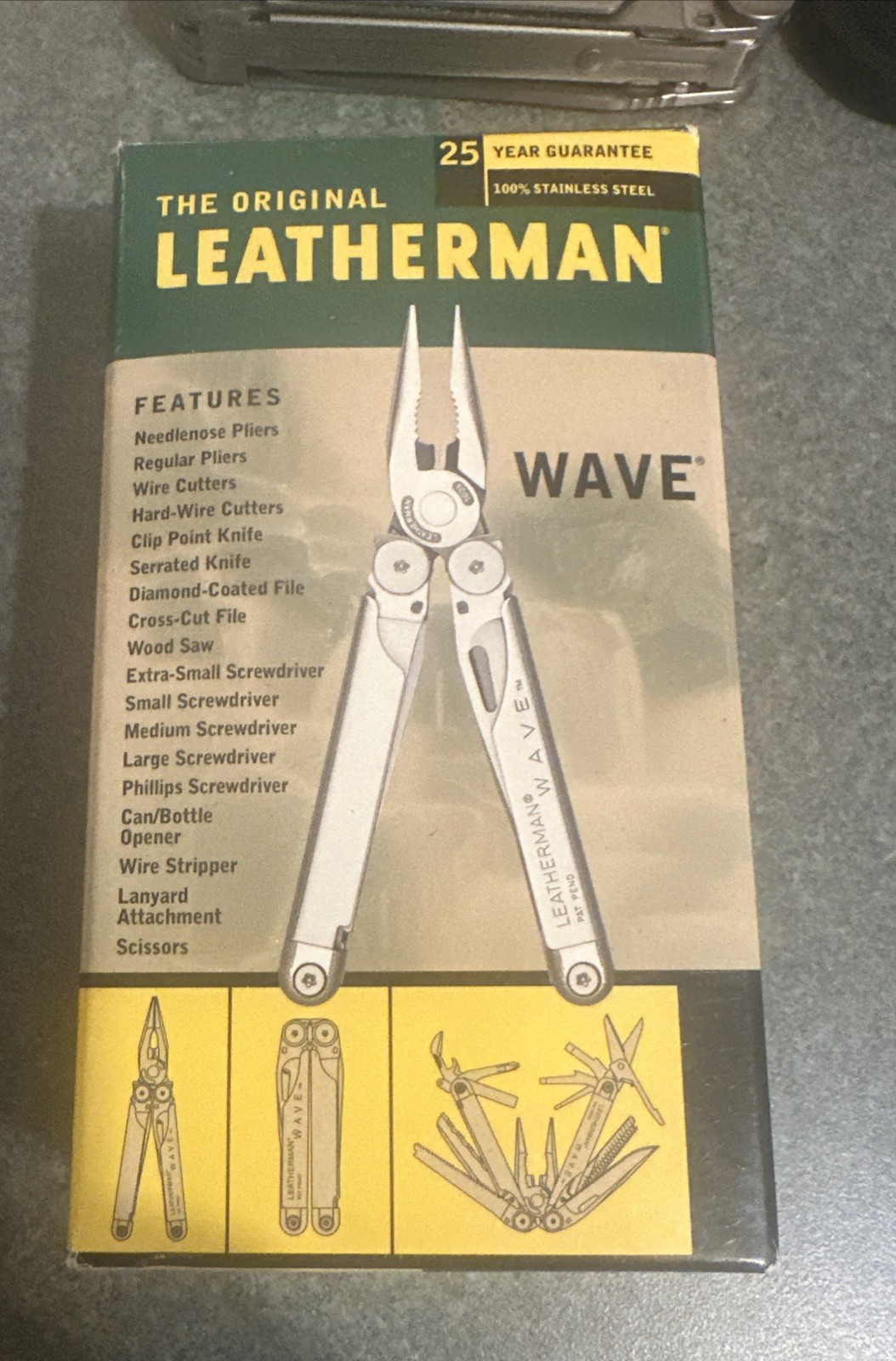 Vintage The Original Leatherman Wave Multi-Tool Nylon Sheath NOS Rare 2002