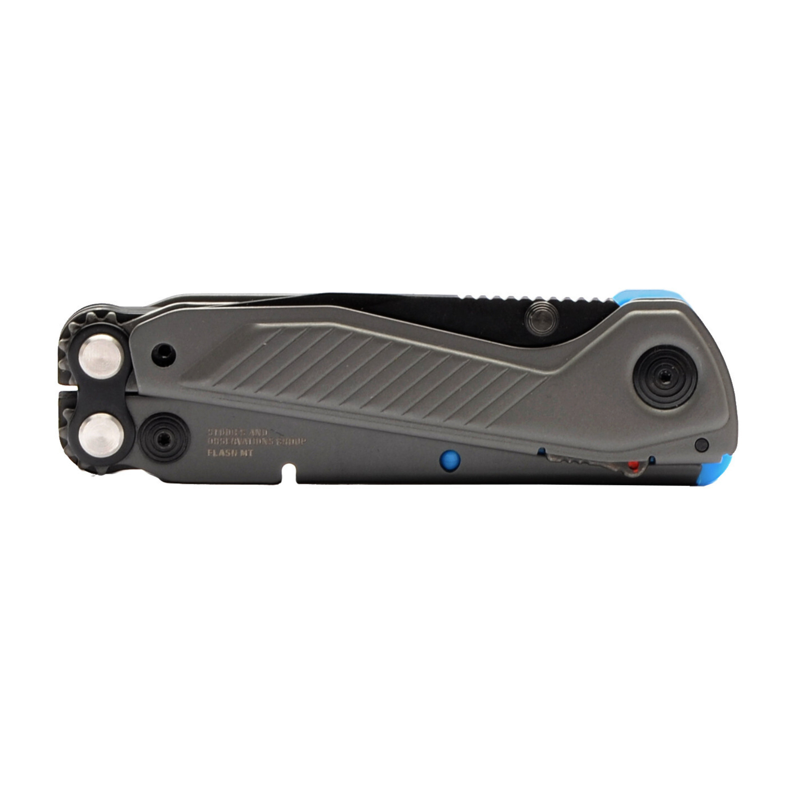 SOG Flash MT Urban Gray and Cyan Pocket Multi-tool 7 Stainless Steel Housing