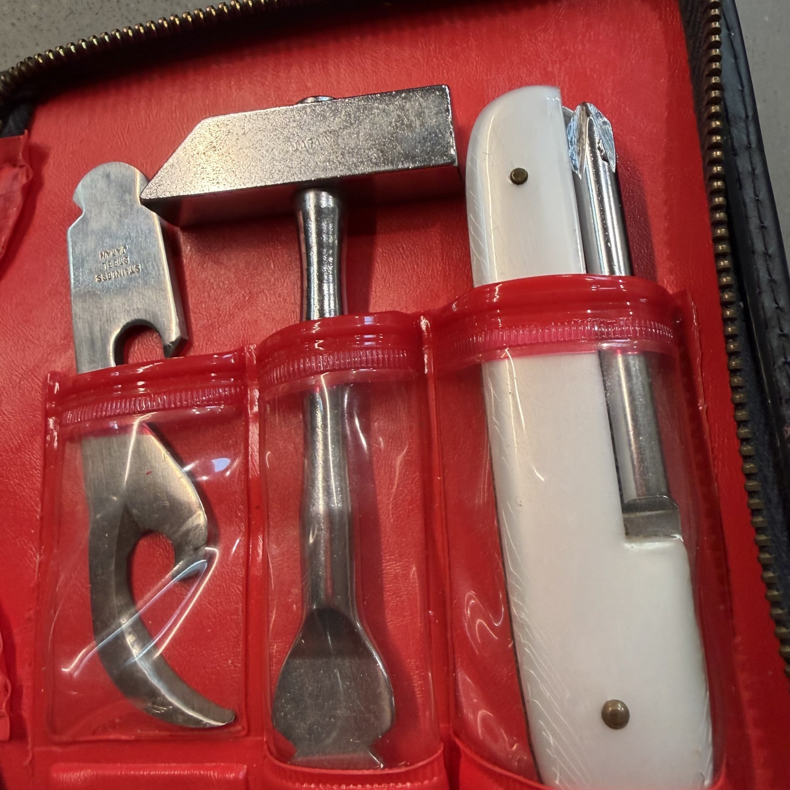 Vintage Japan Barlow Interchangeable Knife Tool Kit Set Edward J Doyle