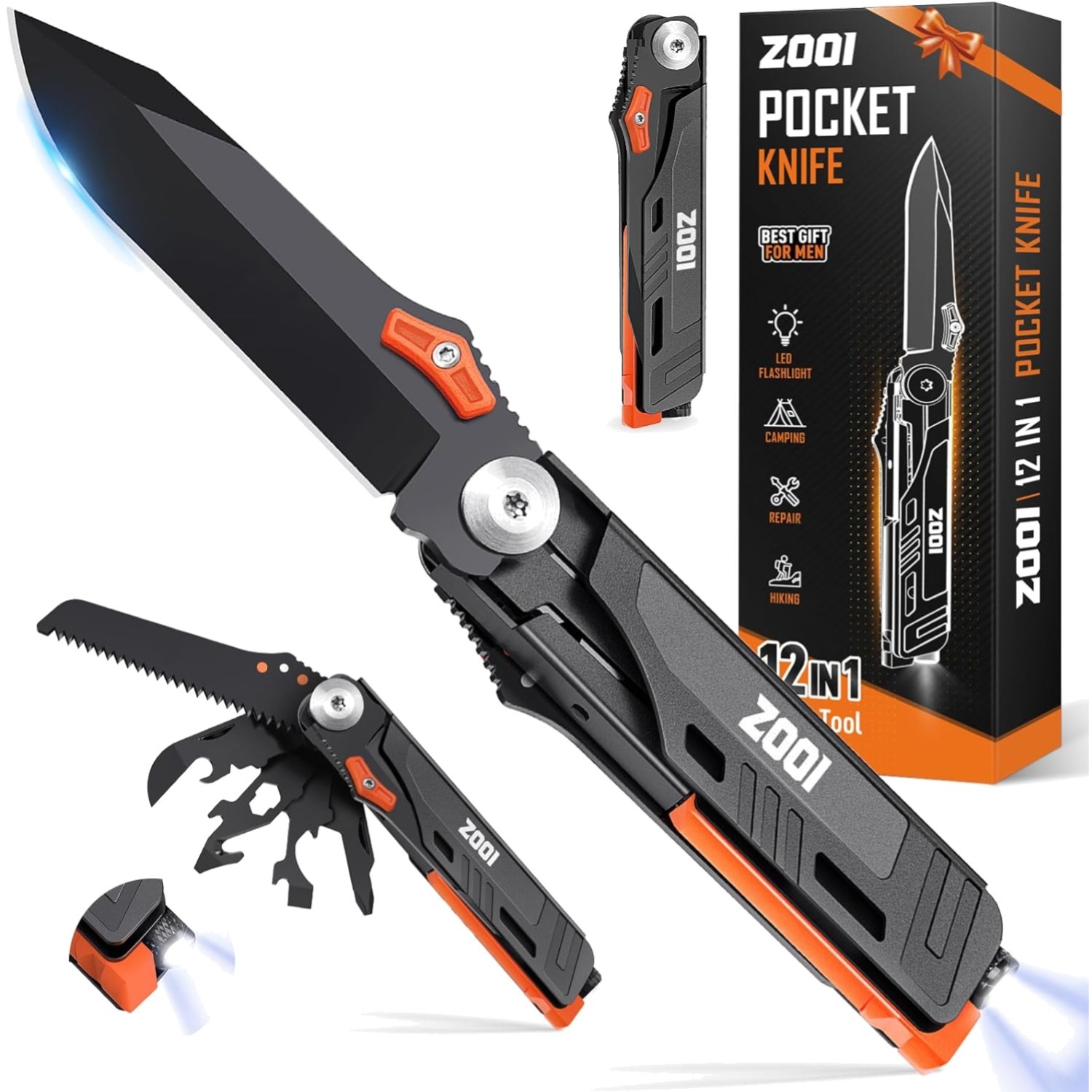 Gifts for Men Dad, Pocket Multitool, EDC Gear, Mens Gifts for Him Boyfriend, …