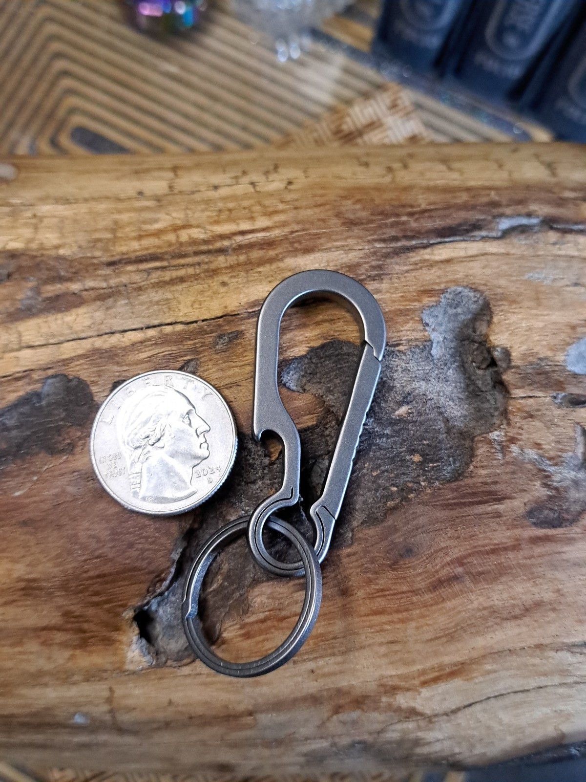 EDC Titanium Carabiner Keychain