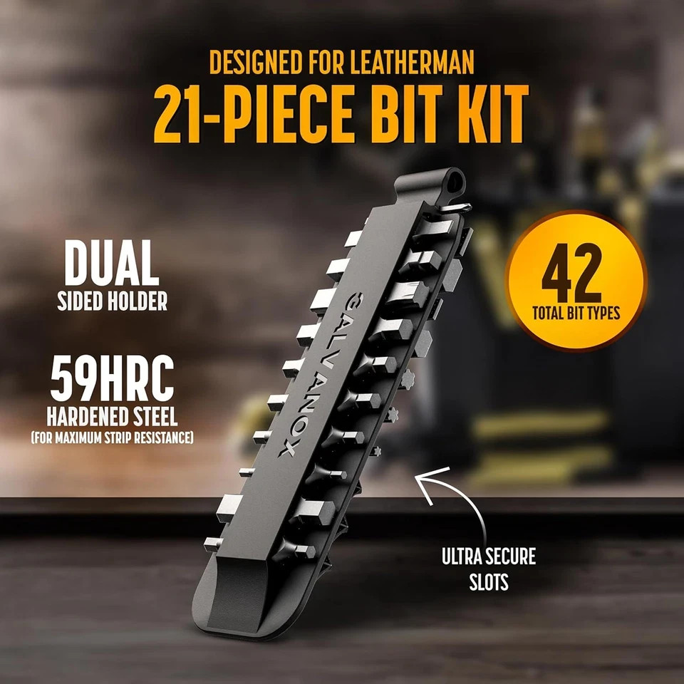 23PC Accessories Set, Compatible with Leatherman Multi-Tools [59HRC] Hardened Do