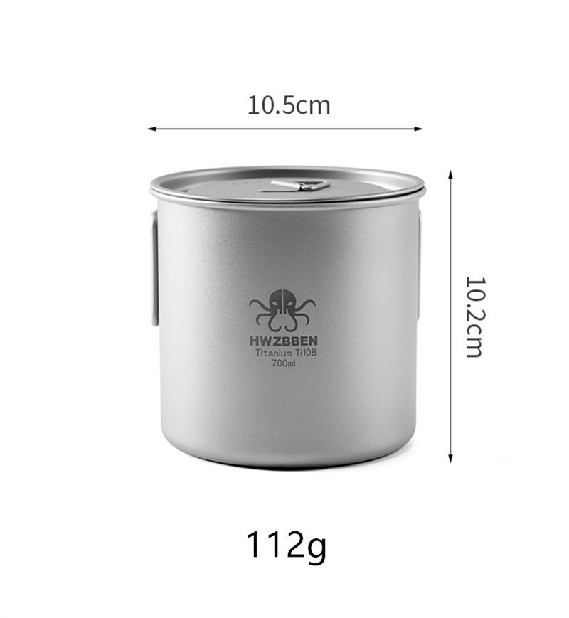 420ml Lsand Water Cup Ultralight Folding Handles Outdoor Camping Coffee Mug