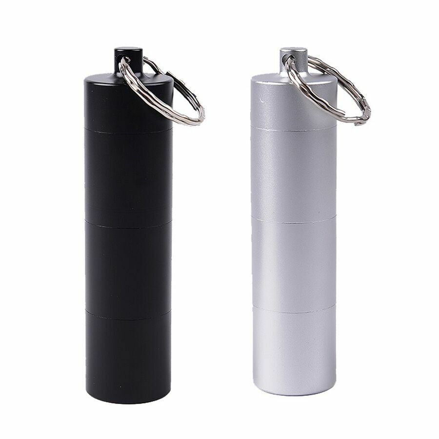 Aluminum Multi-layer Medicine Survival Waterproof Pill Storage Container Box EDC