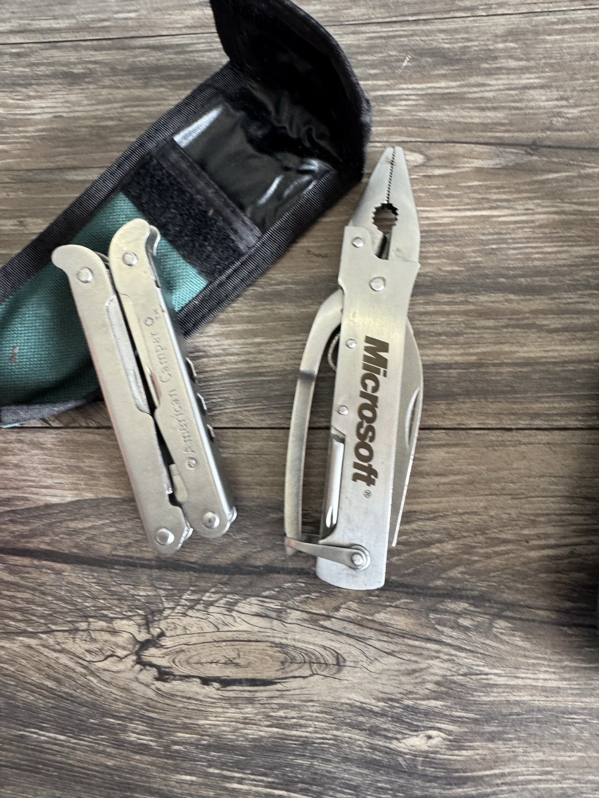 Vintage American Camper Stainless Steel Multi Tool W/ Nylon Case Barlow Multi