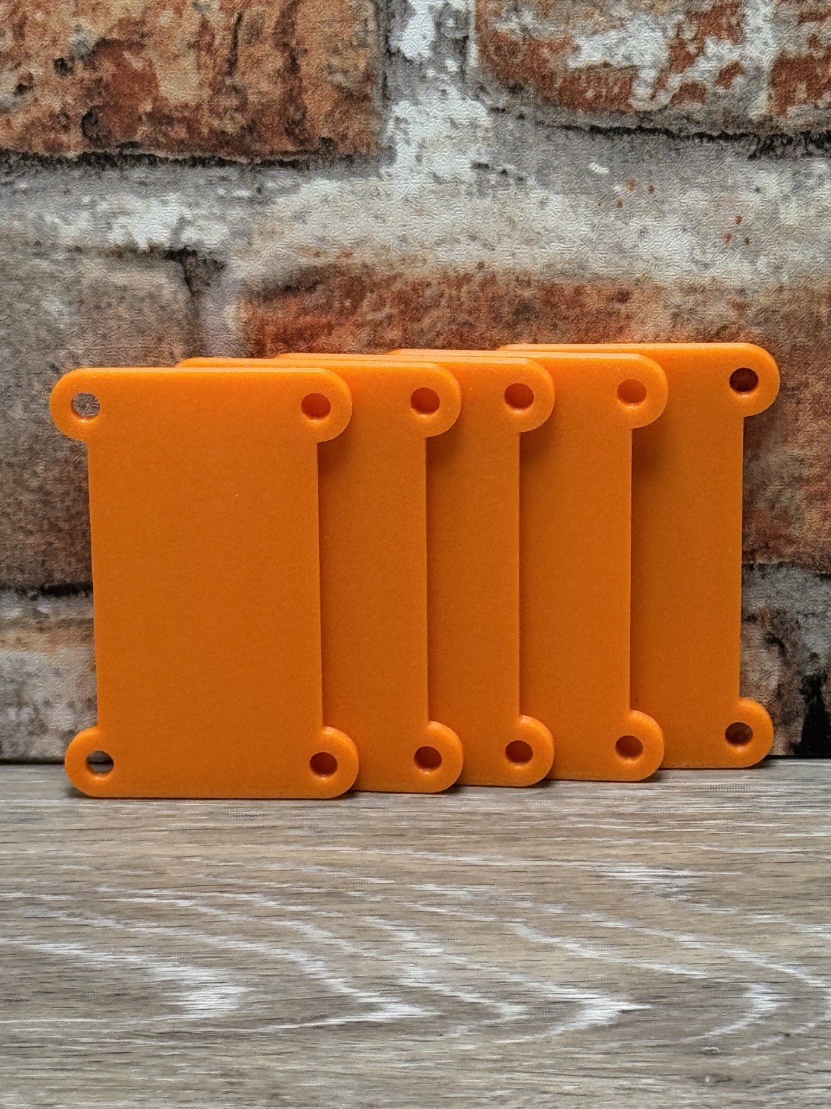Hi-Vis Orange EDC Duct Tape Card 5-Pack – Reusable 2in Empty Holders USA Made
