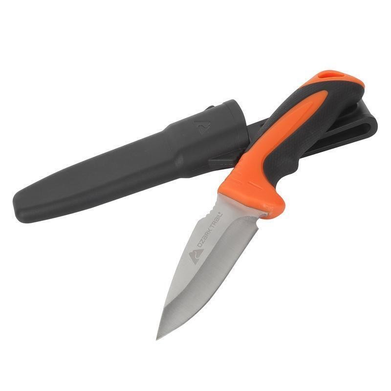 7-Piece Camping Tool Set Hammer Axe Flashlight Knives Battery Included New