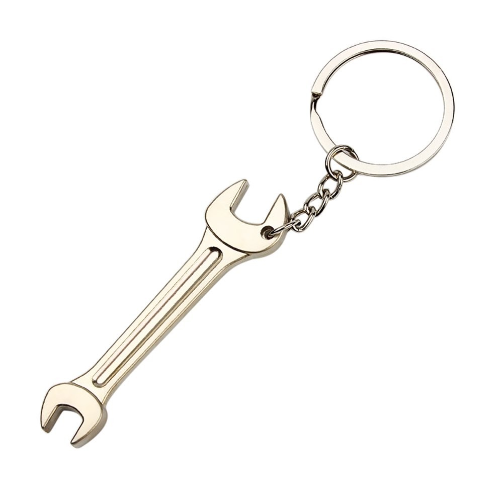 4pcs Mini Wrench Tool Keychain Metal Spanner Keyring Pendant Key Holder Organ…