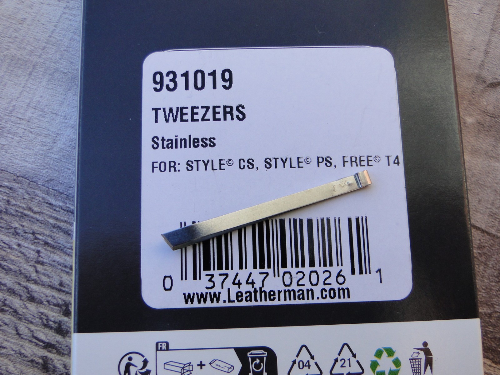 Leatherman® Tweezers Replacement for Style® CS & Style® PS & Free® T4 #931019