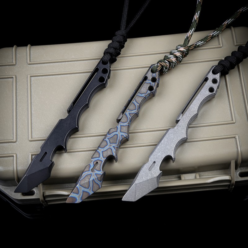 TC4 Titanium alloy Pry Bar with Clip Multi Tool for Outdoor Portable