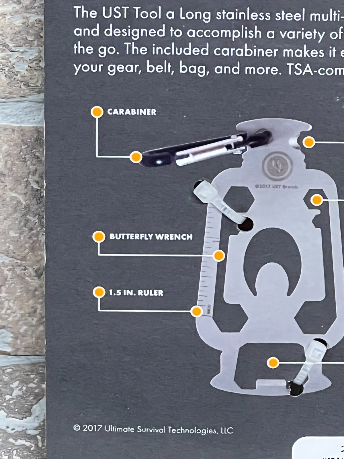 UST Tool A Long Lantern Stainless Steel Multi-Tool One Size 20-12430
