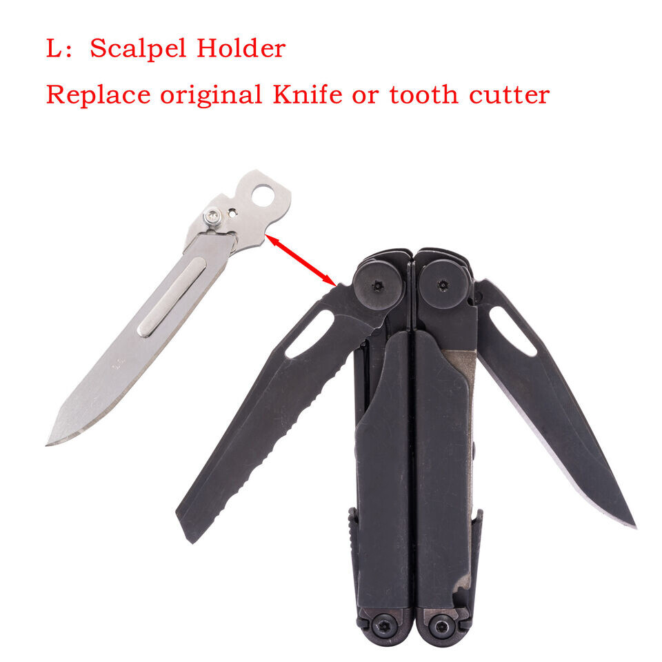 Scalpel Handle with Thumb Grip Fit Surgical Blade for Leatherman TTI Wave Signal