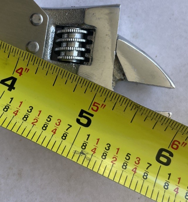 Adjustable Wrench Multi Tool w/ Screwdriver Knife Stainless 6”