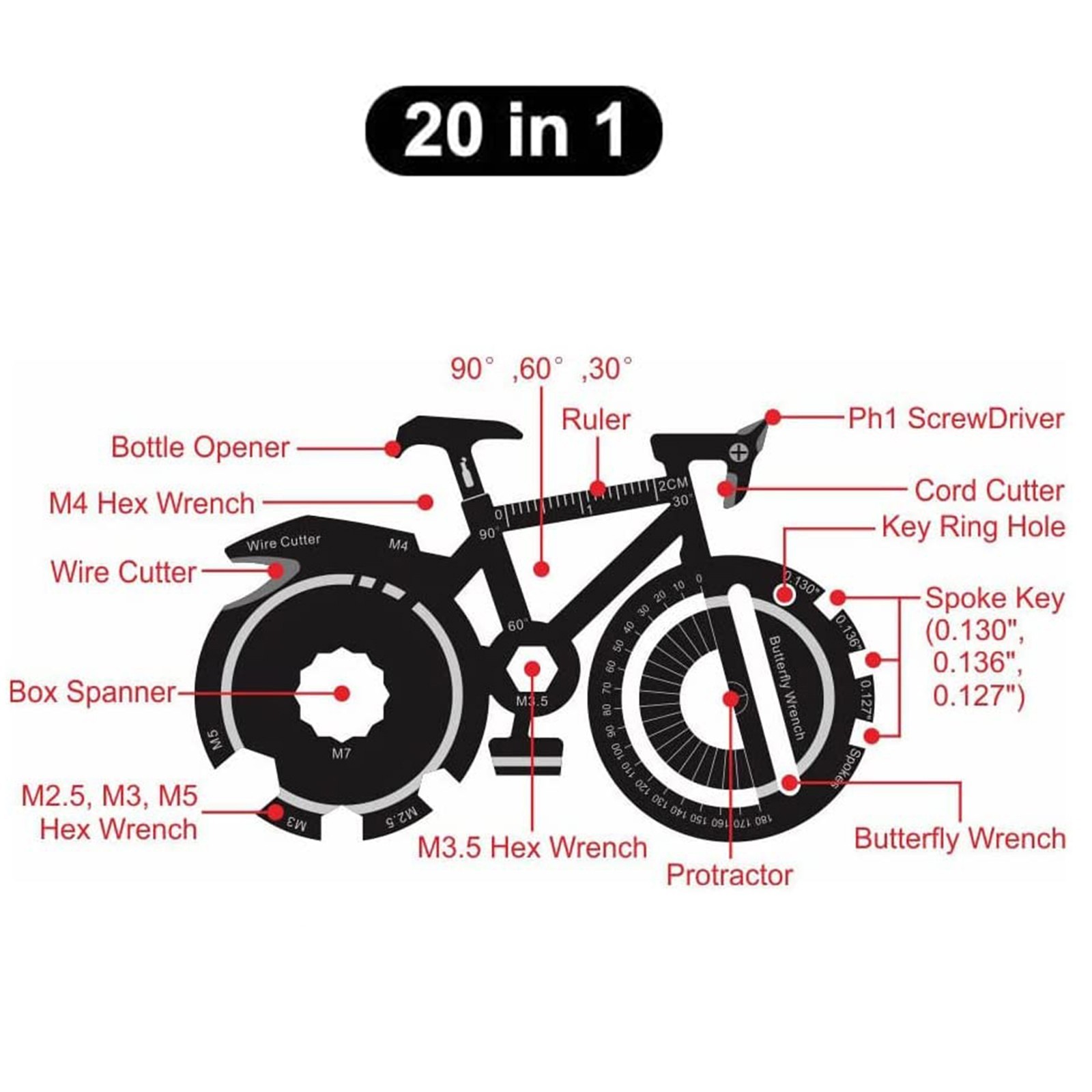 Tool Card Tool Card 1.1oz 90.56.5.1.5mm Stainless Steel For Hikers