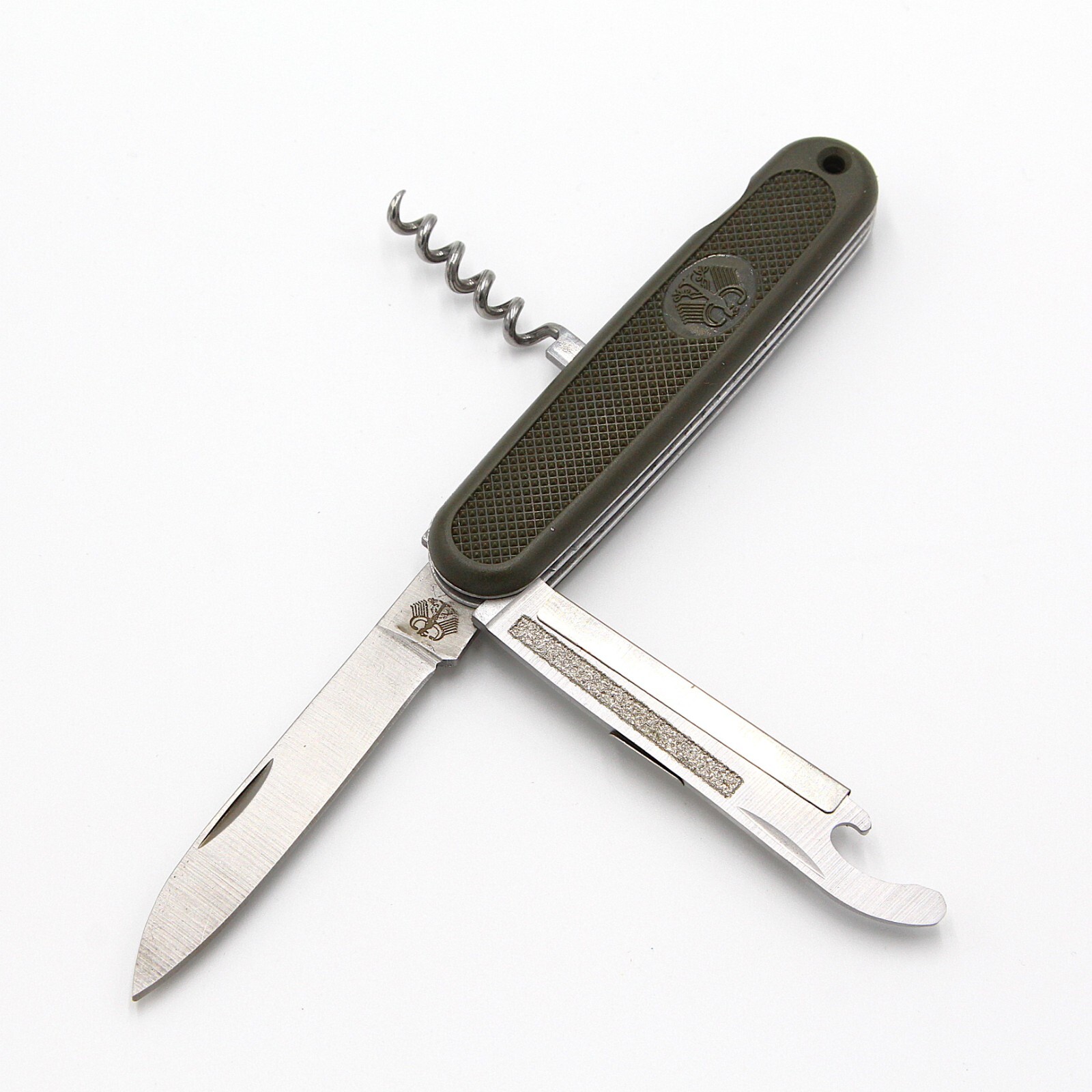 Military Bundeswehr 4 1/8″ Stainless GRN Multitool OD green Folding Knife 212
