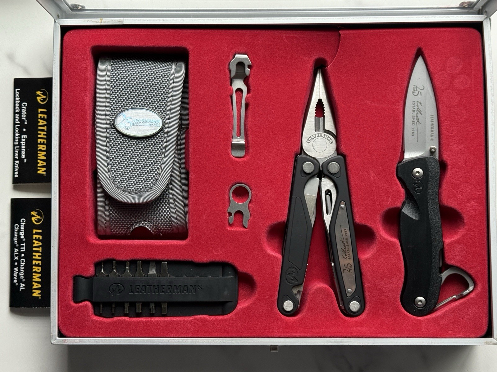 Limited Edition Leatherman AL 25th anniversary set with Crater c33L