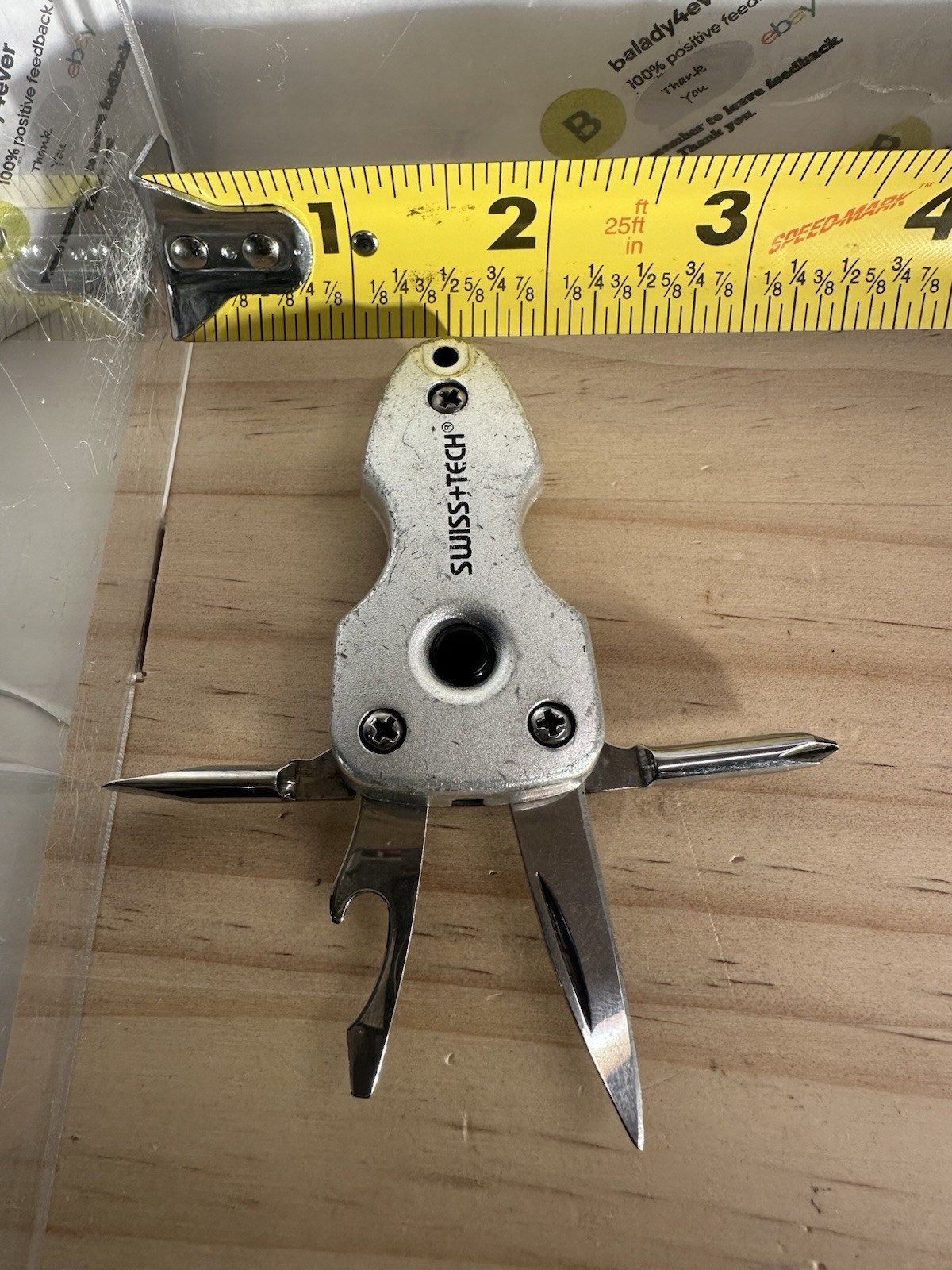 Swiss + Tech ST60300 Key Ring Multi-Tool 2.25” (needs bulb)