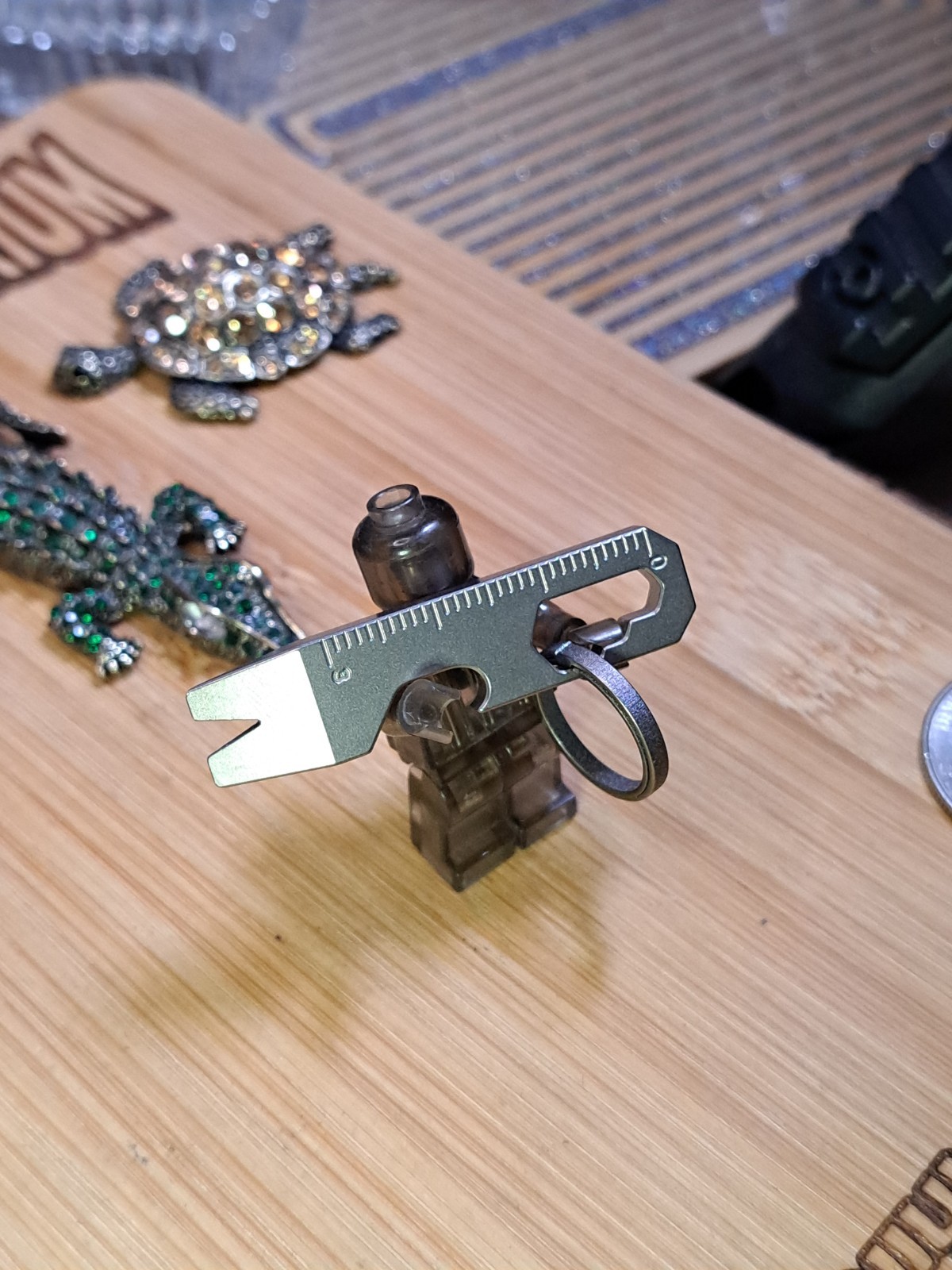 MINIMALIST EDC TITANIUM KEYCHAIN MULTI-TOOL BOTTLE OPENER