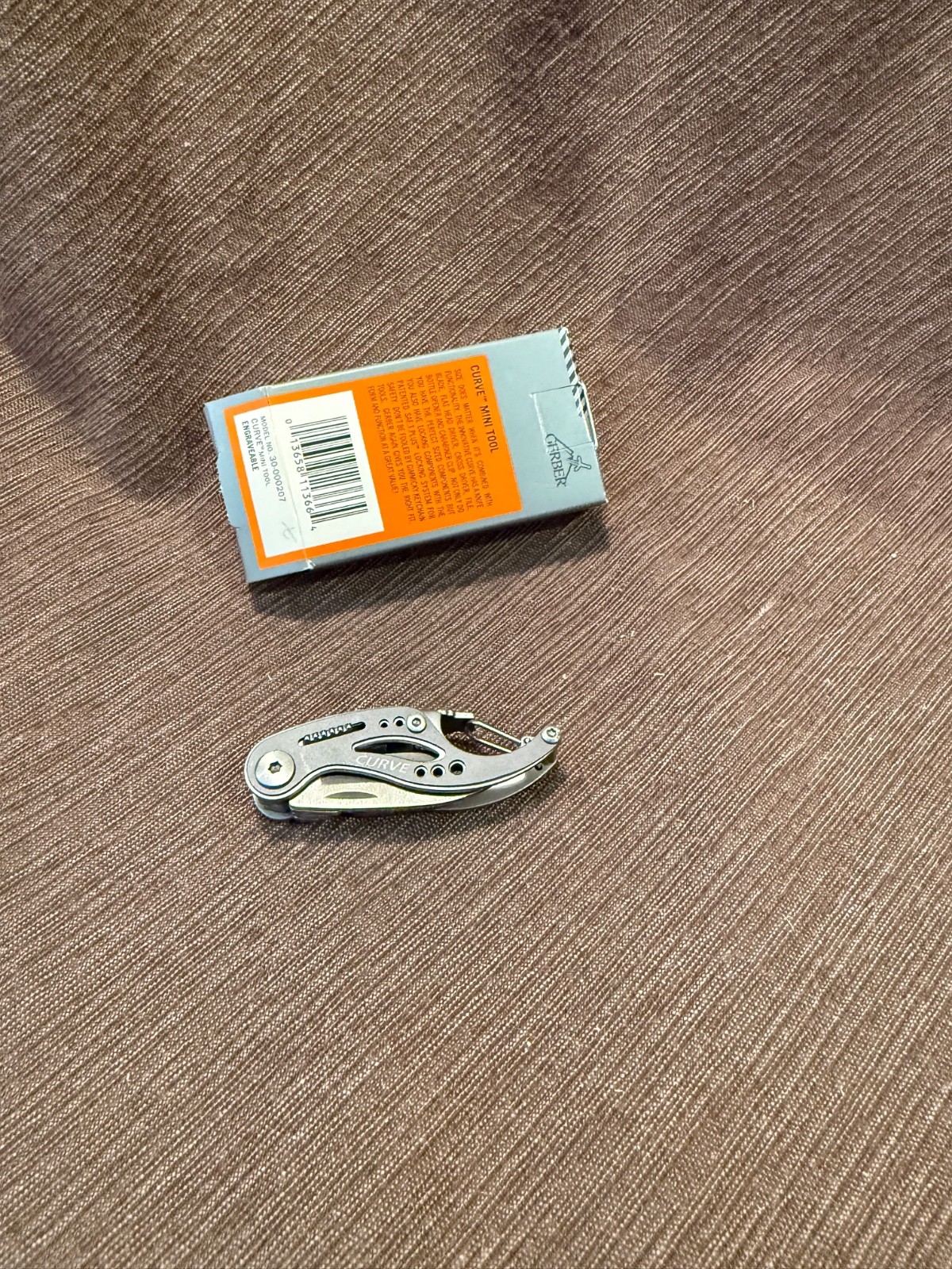 Gerber Curve Mini Multi-Tool 30-000207 NIB Engraveable Carabiner China Gray