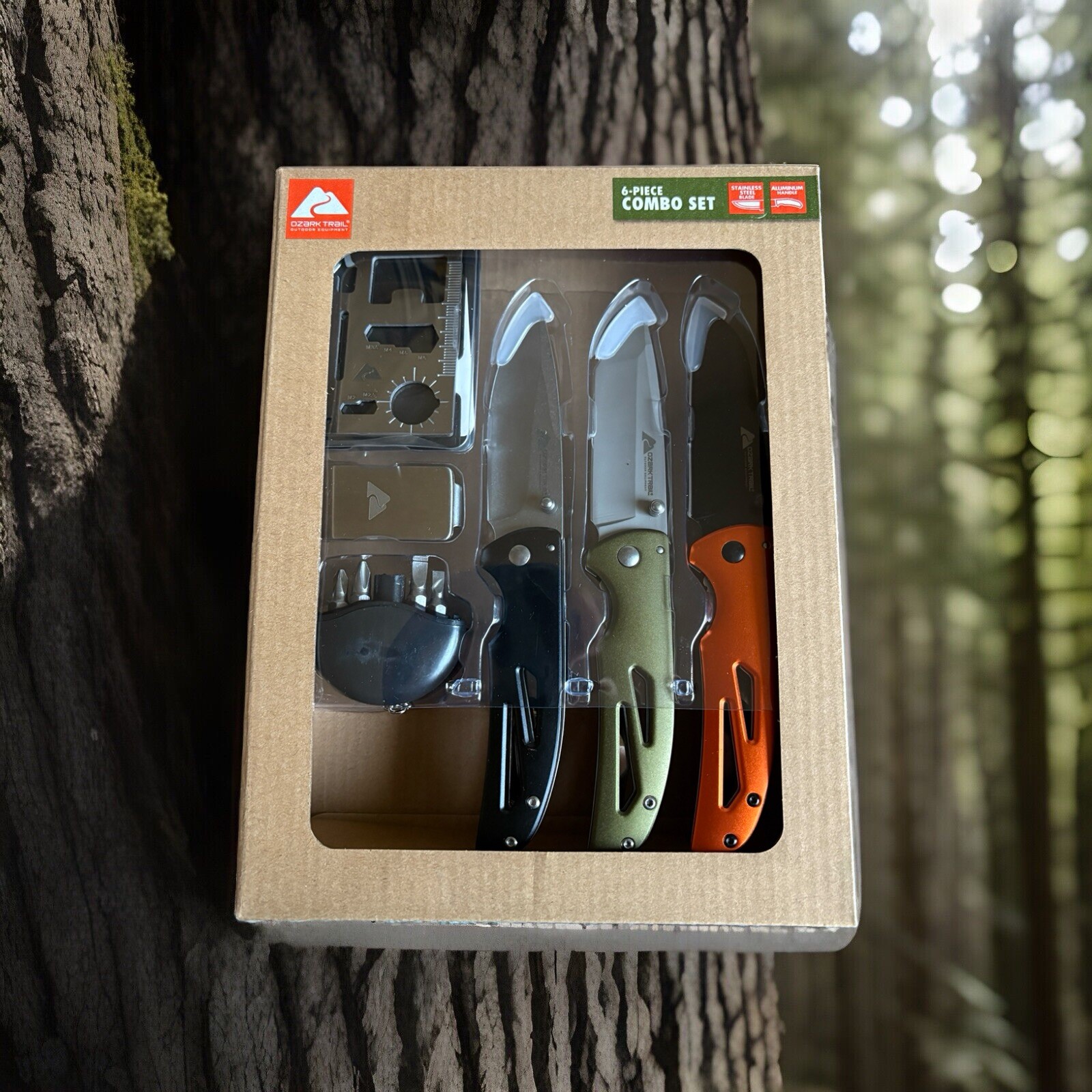 Ozark Trail 6Pieces EDC Folding Knife Set,7 inches Pocket Knives Set,