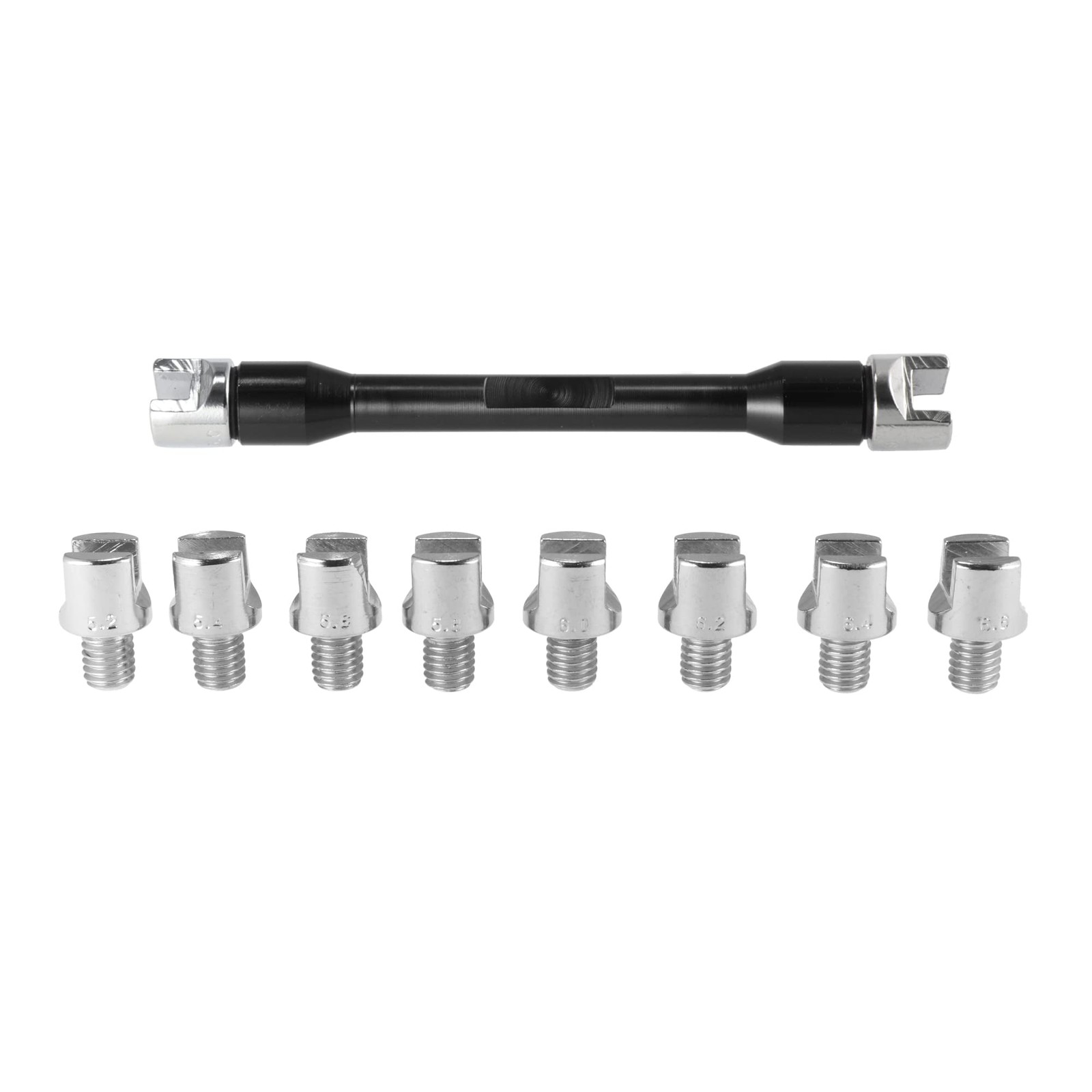 5.0-6.8 Universal Motorcycle Wheel Spoke Wrench CNC Spanner Kit Repair Tool Set