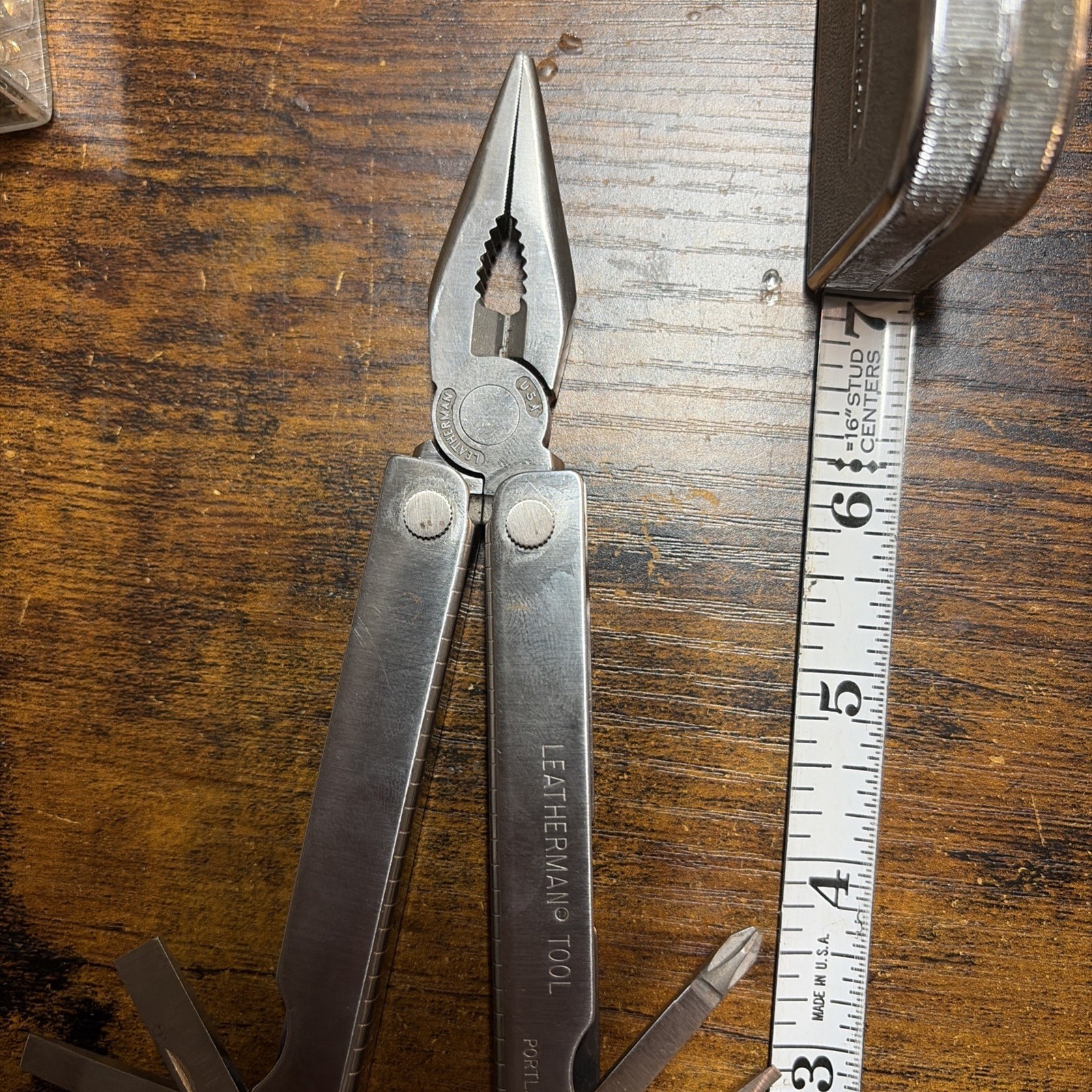 Leatherman Tool Multi-Tool Stainless Steel Silver/Black Sheath Plier Knife File