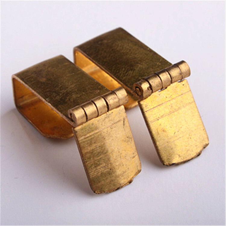 2PCs. Shell Hinge for ZORRO & ZIPPO Copper / No Plating 3.3*0.9*0.8 CM