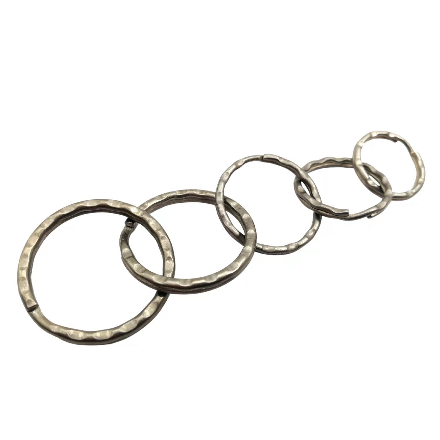 Titanium Keyring Round Flat Ring Keychain Dia 16/19/21/24/25mm Ti Ring