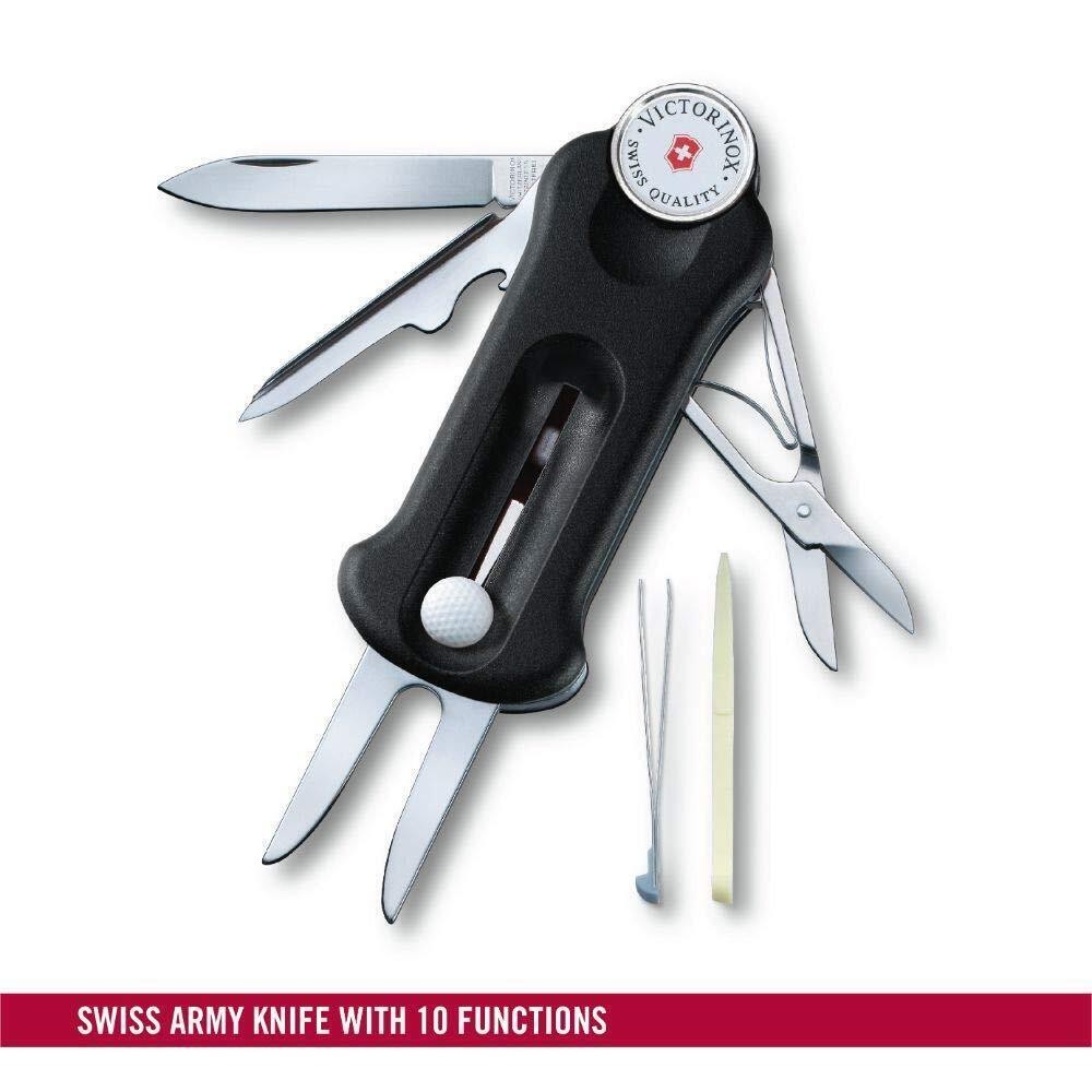 Victorinox Swiss Army Knife Sport Golf Tool Marker Divot Repair – Black