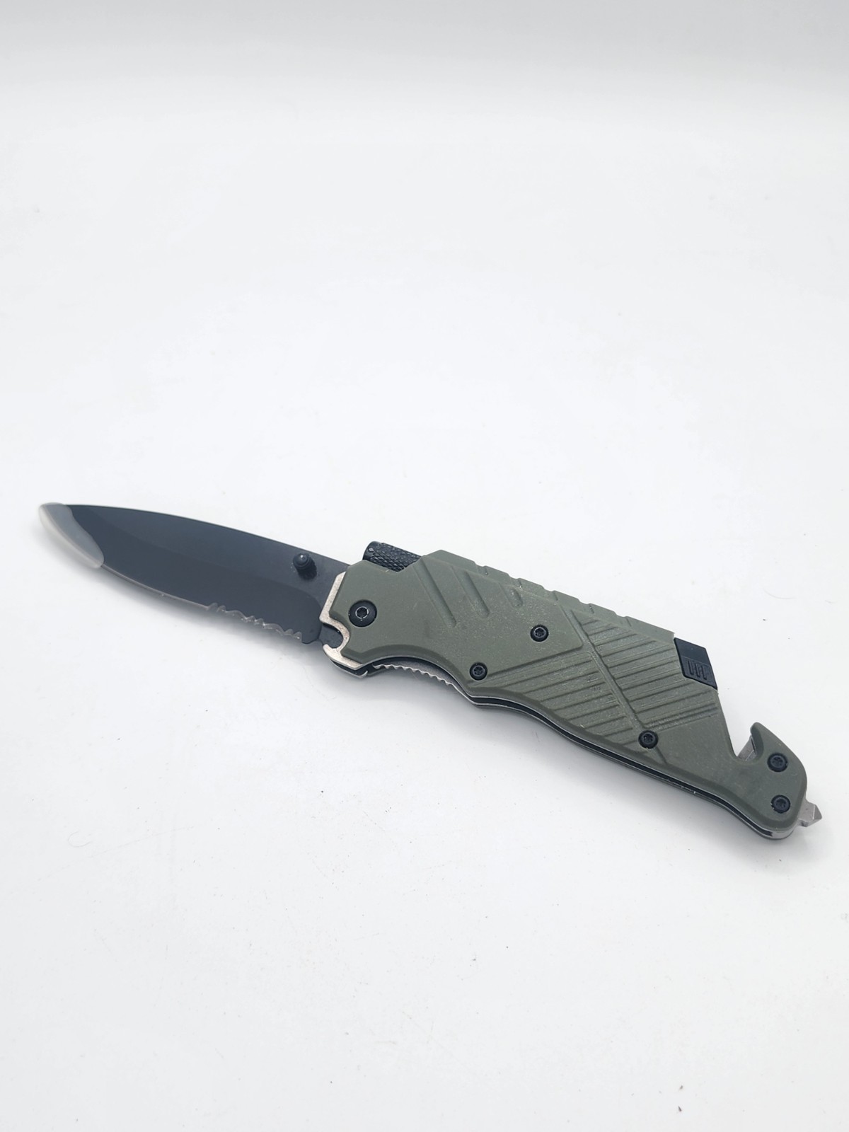 Ozark Trail 6 In 1 Multi Tool Lock Blade Knife Cord Cutter Bottle Opener