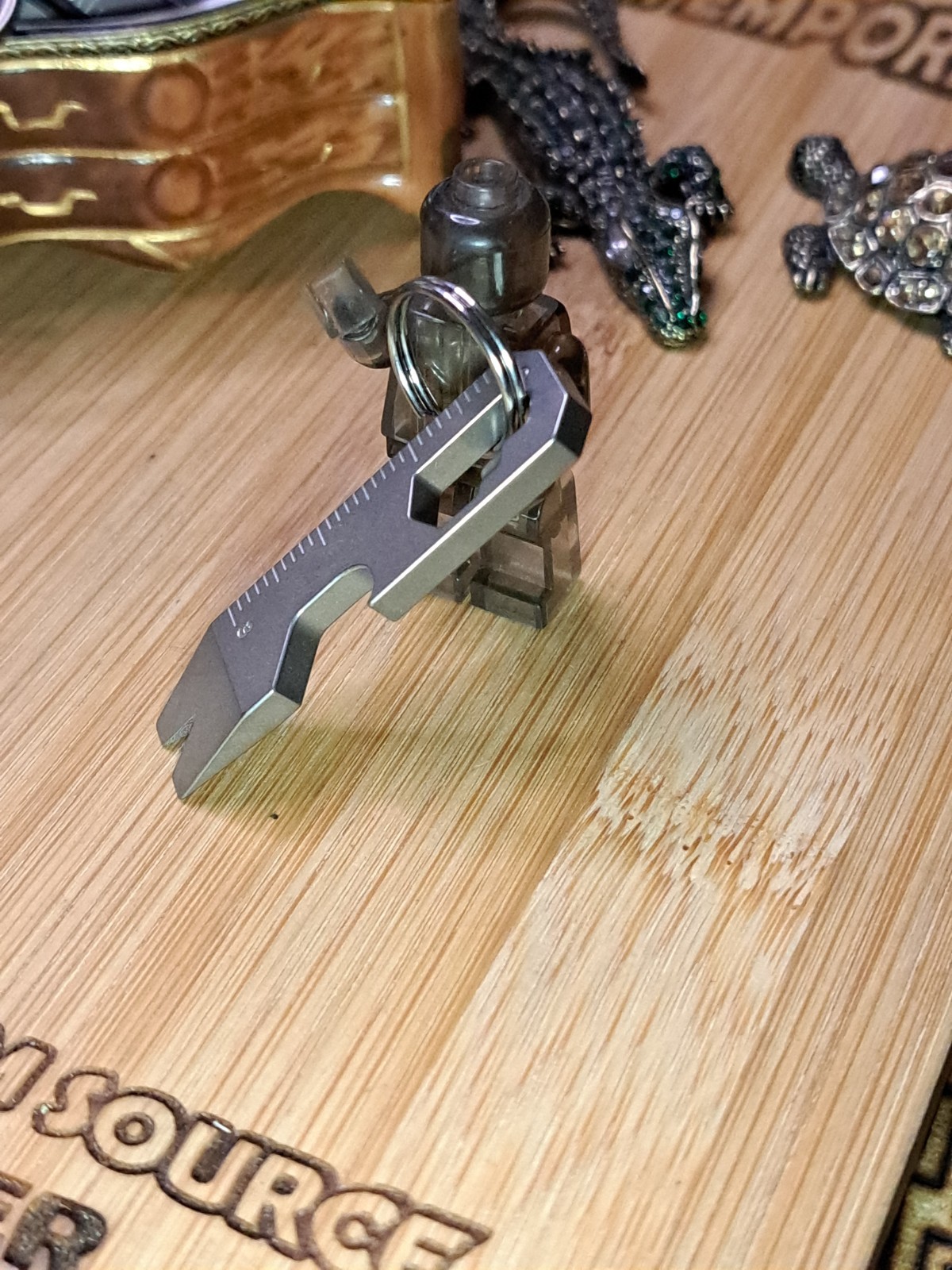 MINIMALIST EDC TITANIUM KEYCHAIN MULTI-TOOL BOTTLE OPENER