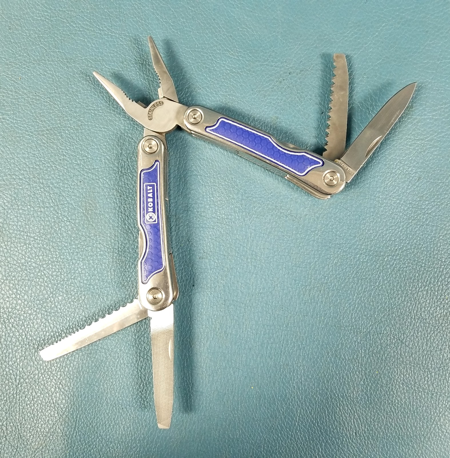 Kobalt Set Stainless Steel Folding Blade Pocket Knife + Multi-Pocket Tool w/Case