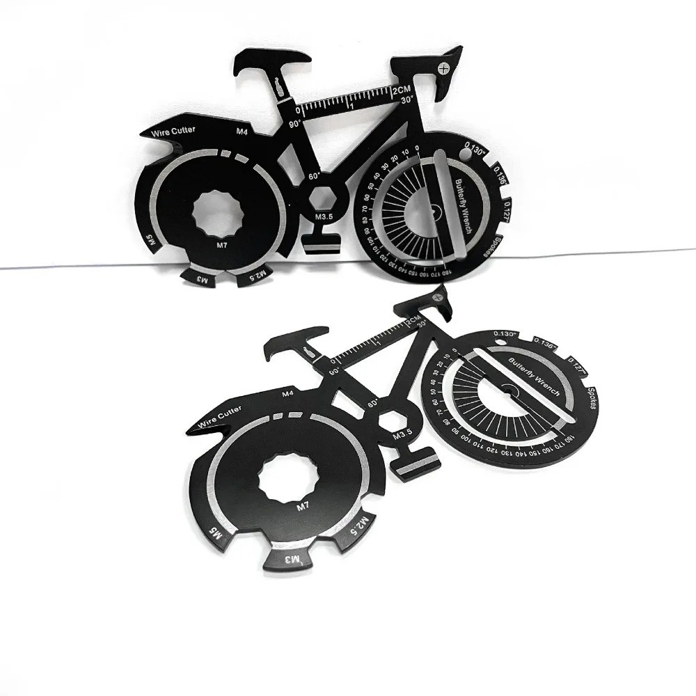 20 In 1 Bicycle Multitool Card Survival Gadgets Keychain Utility Pocket Tool