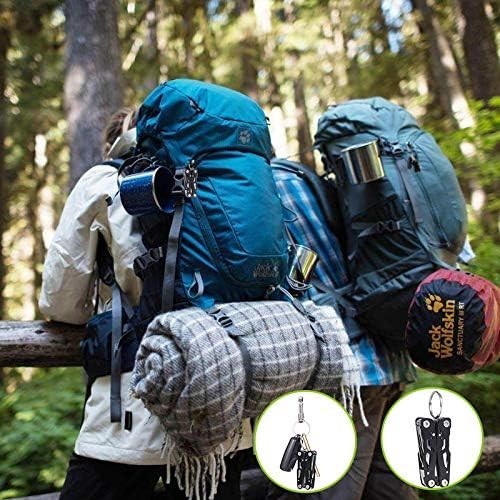 Durable Black Mini Multitool with 14 Tools – Ideal for Adventure Seekers