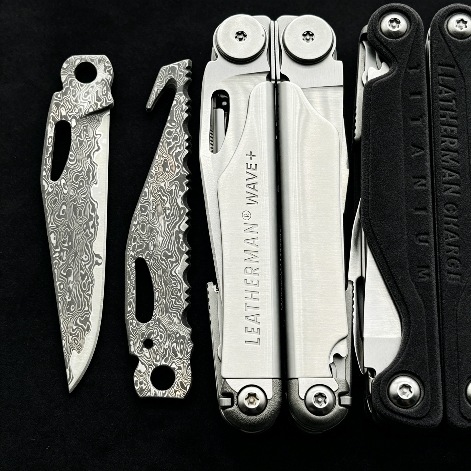 Upgrade VG10 Damascus Saw Blade – For Leatherman SURGE | HRC60+ Razor Sharp
