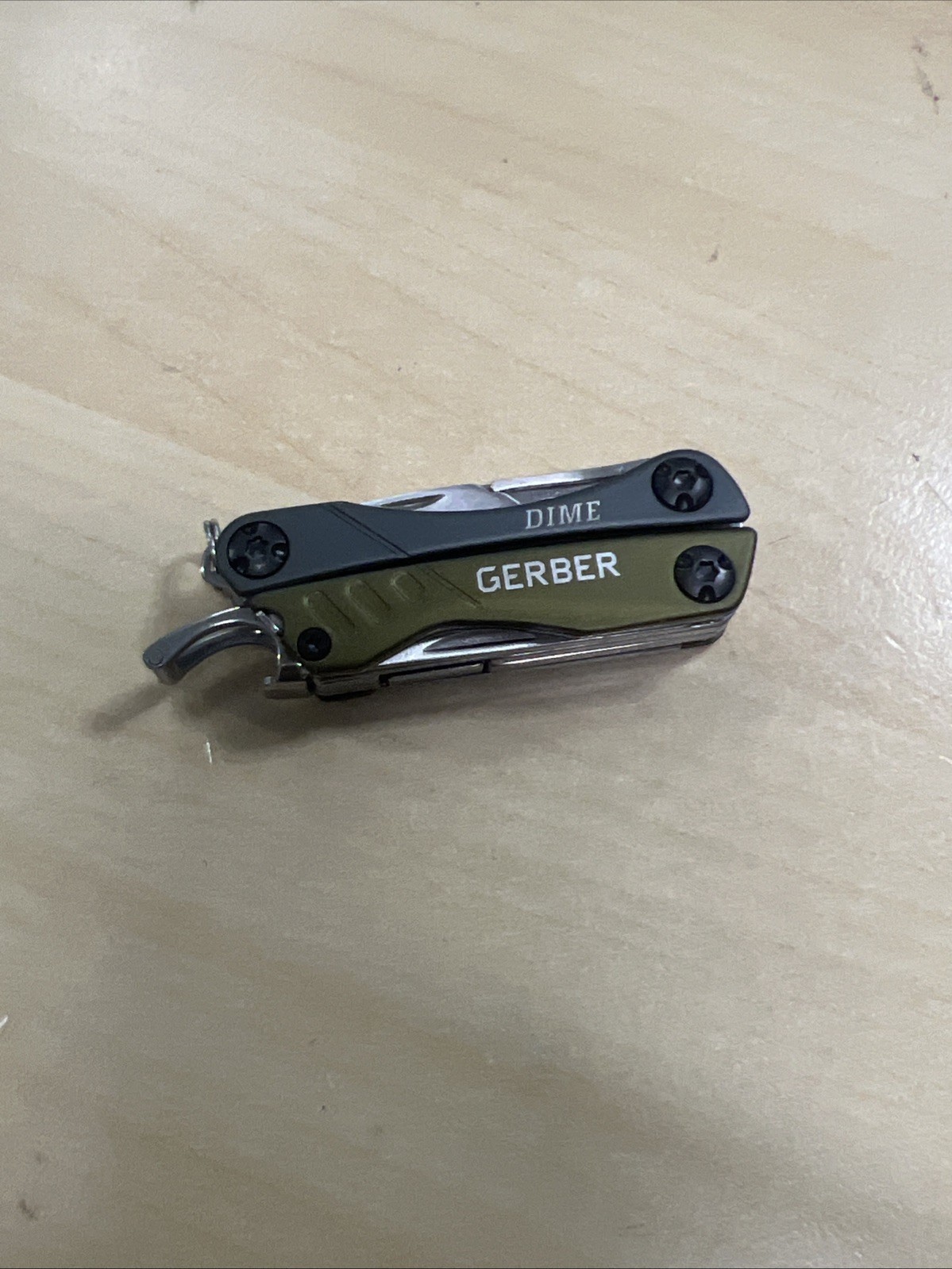 Gerber Dime Mini Multitool Keychain Green/black