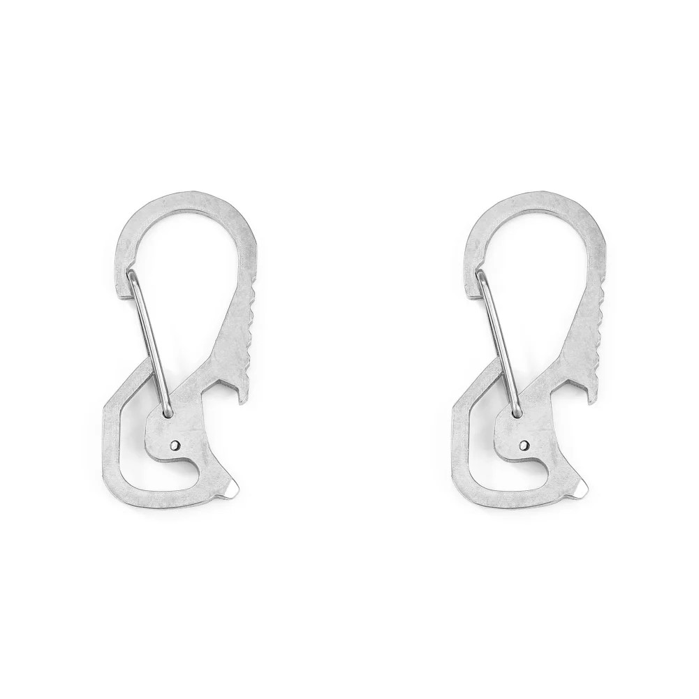 Keyring Bottle Opener Stainless Steel Pocket Keychain Carabiner Multifunctional