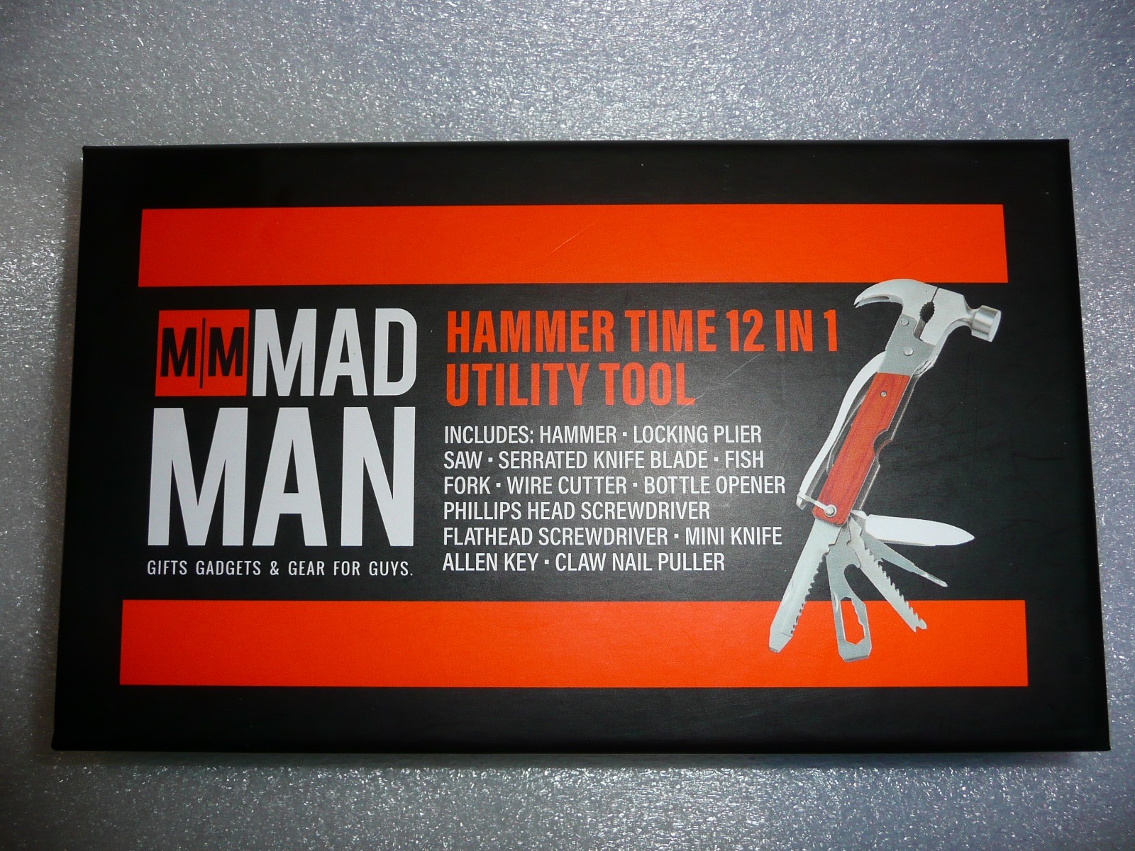 Mad Man Hammer Time 12-in-1 Multi Tool – Car Truck Camping Backpack Emergency