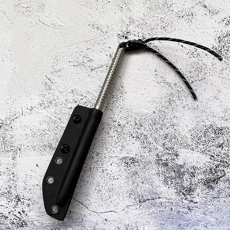 Titanium Outdoor Multi Tool EDC Tea Knife Ice Pick Tea Cake Pick with K Sheath