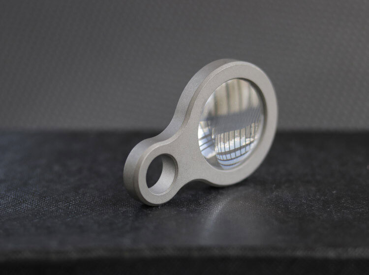Outdoor Survival Portable Titanium Alloy Glass Magnifying Glass EDC Tools Gifts