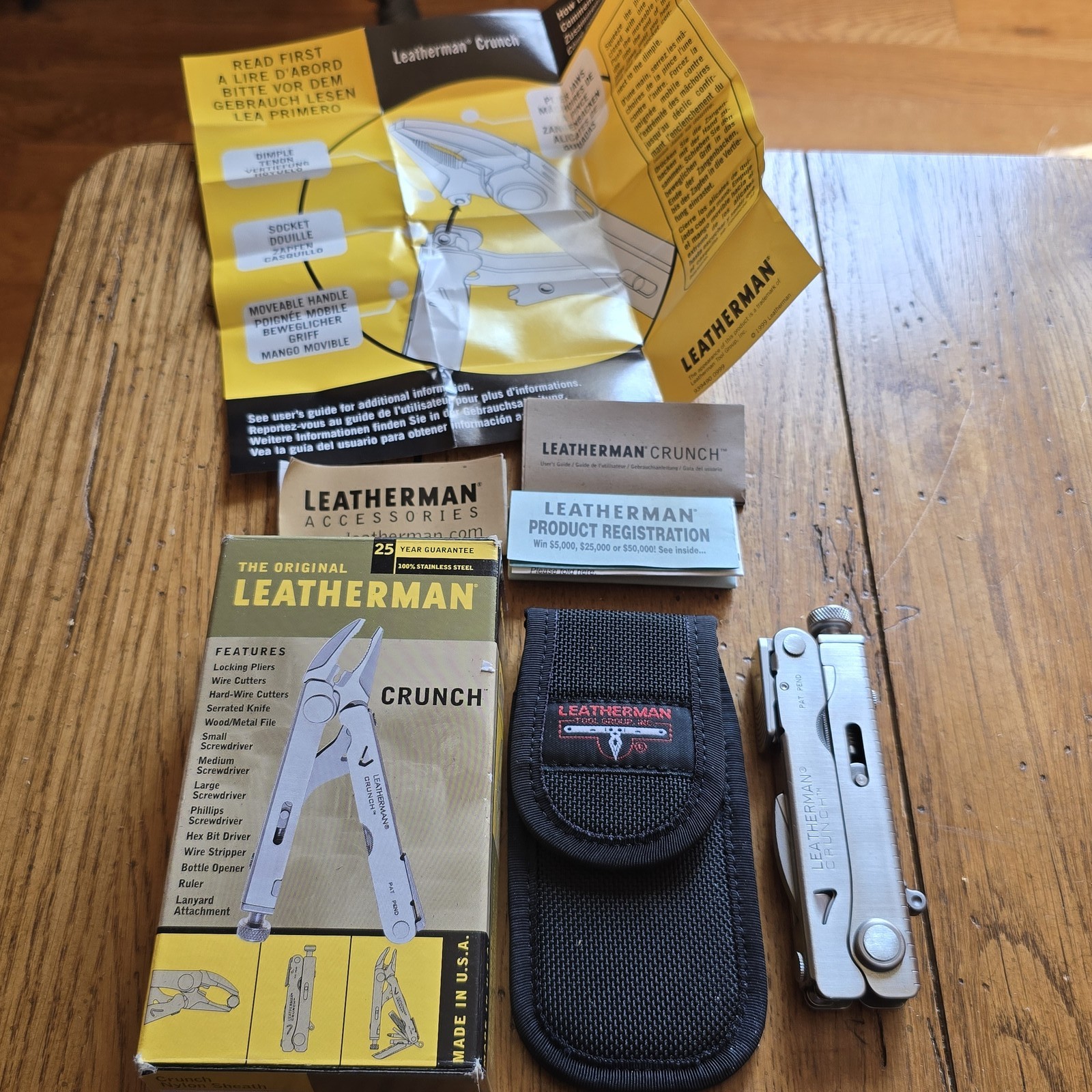 LEATHERMAN FLAIR MULTI TOOL PLIERS KNIFE & LEATHER SHEATH VINTAGE 10/99 NIB