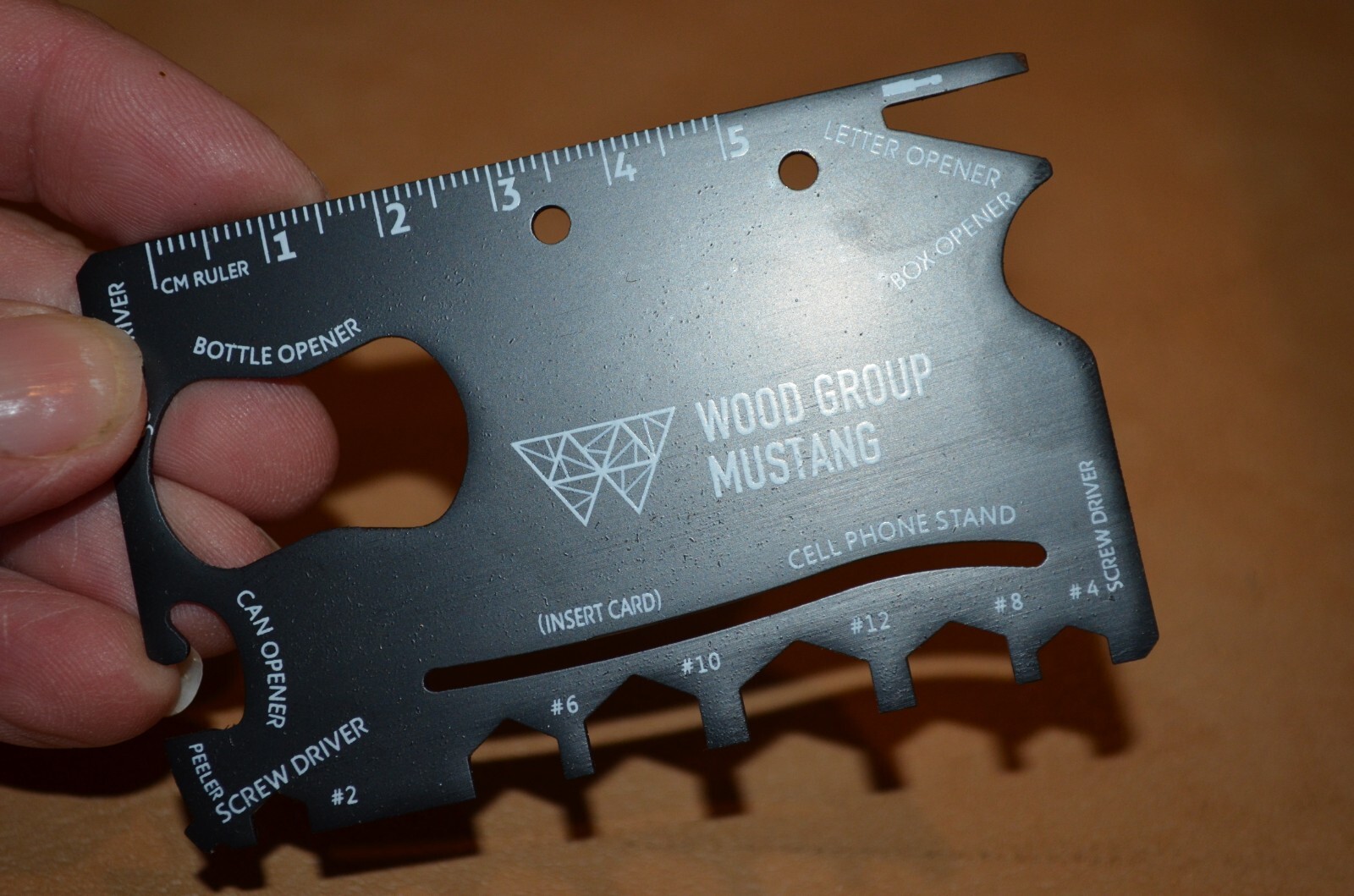 NEW Wallet Size Multi Survival Tool Metal Thin Small, Black Color Hunting Camp