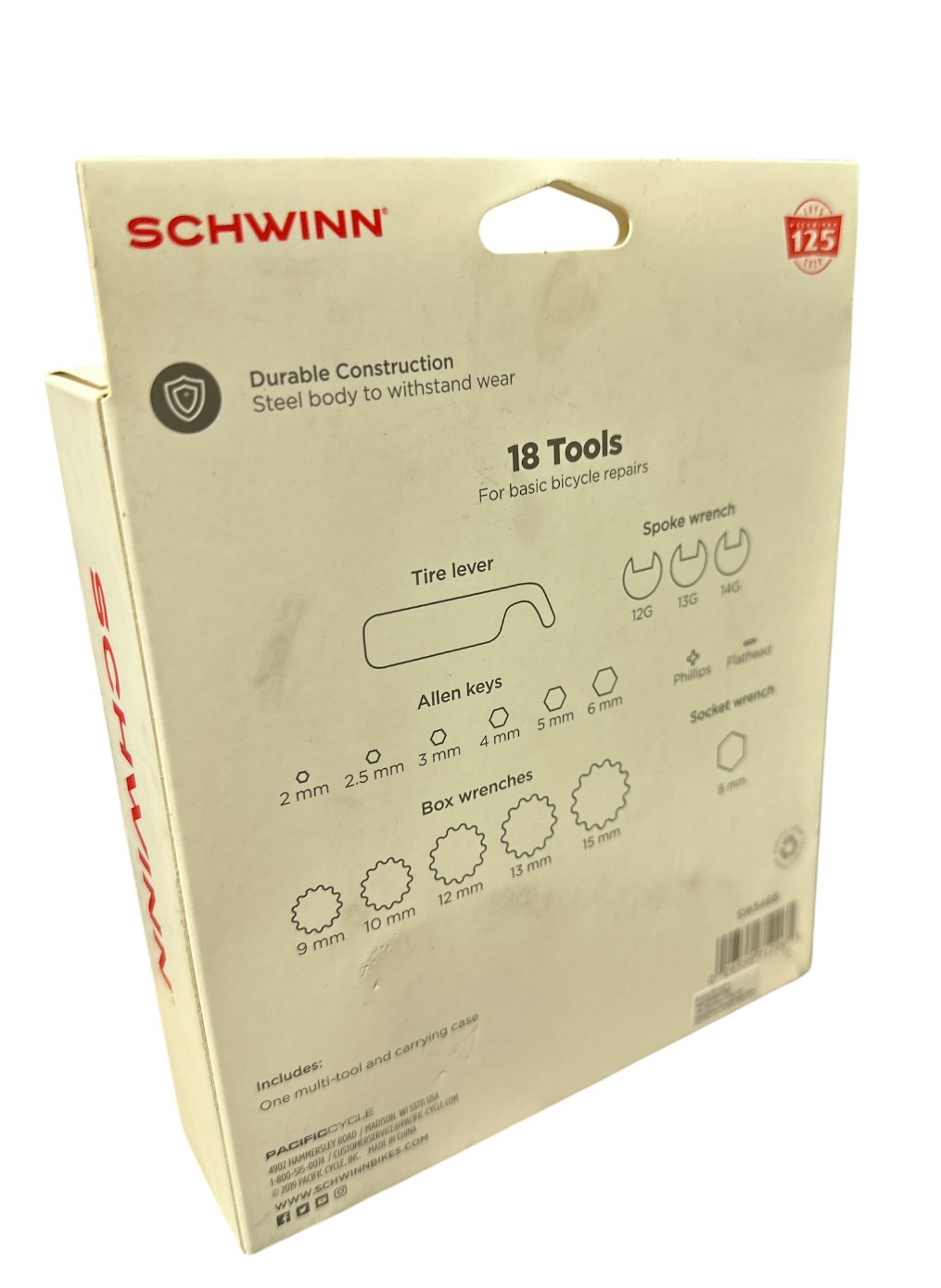 Schwinn Bike 18 in 1 Multi-Tool Bicycle Repair Tire Lever Allen Keys Wrenches