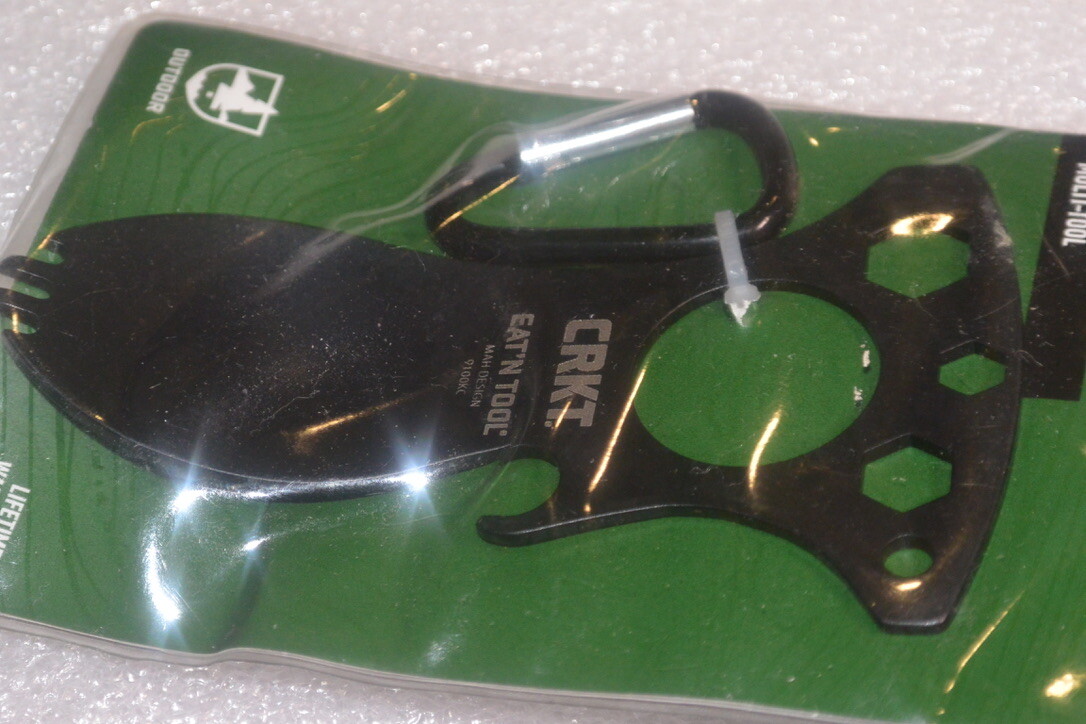 CRKT Camping Eat’N Tool Multi Tool Spoon/Fork with Carabiner Model:9100KC