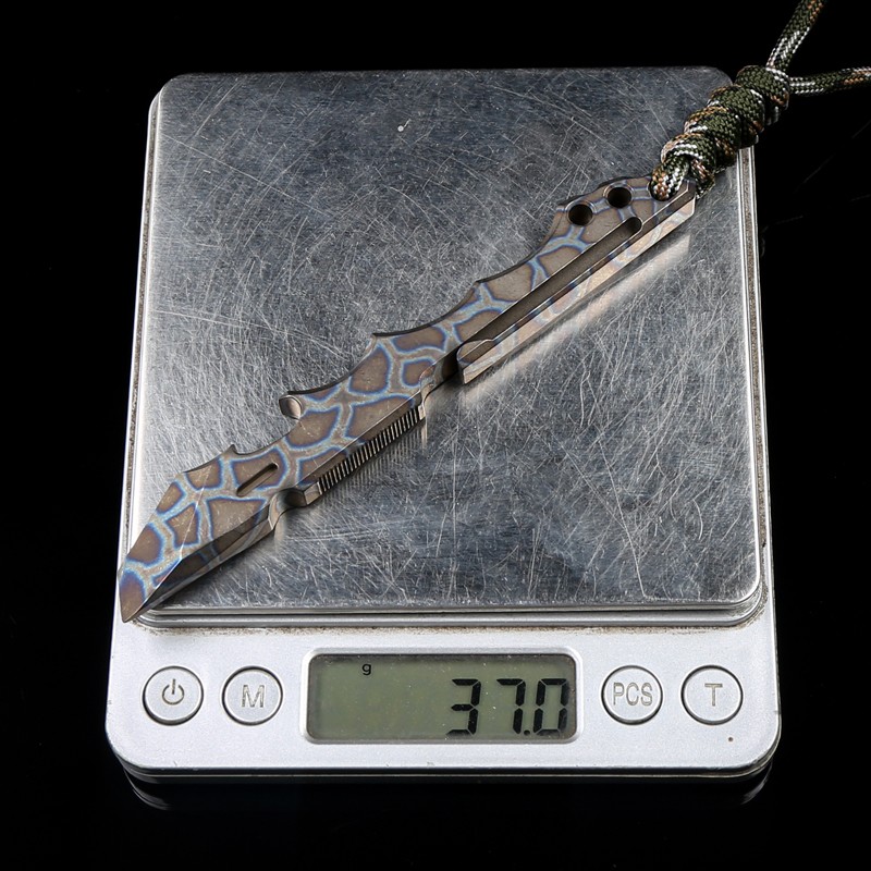 TC4 Titanium alloy Pry Bar with Clip Multi Tool for Outdoor Portable